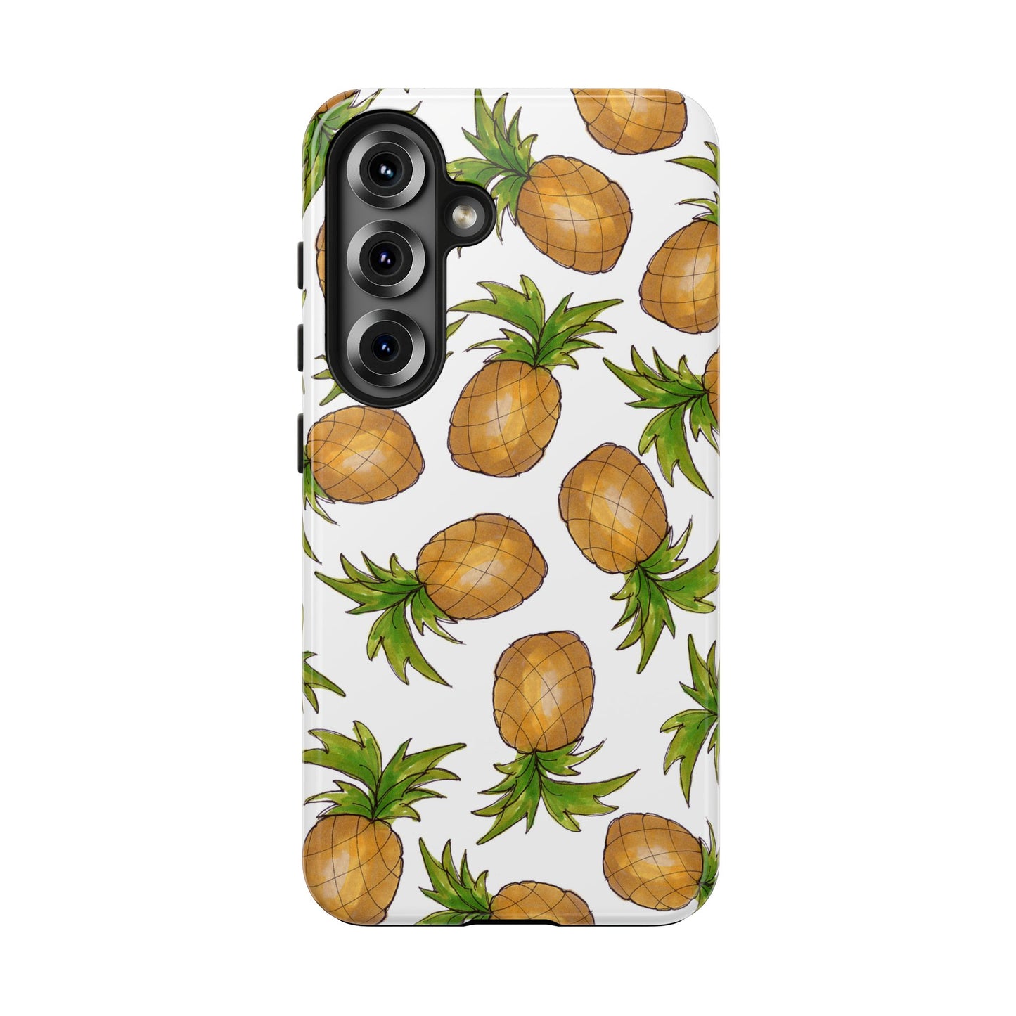 Pineapple Toss White Phone Case