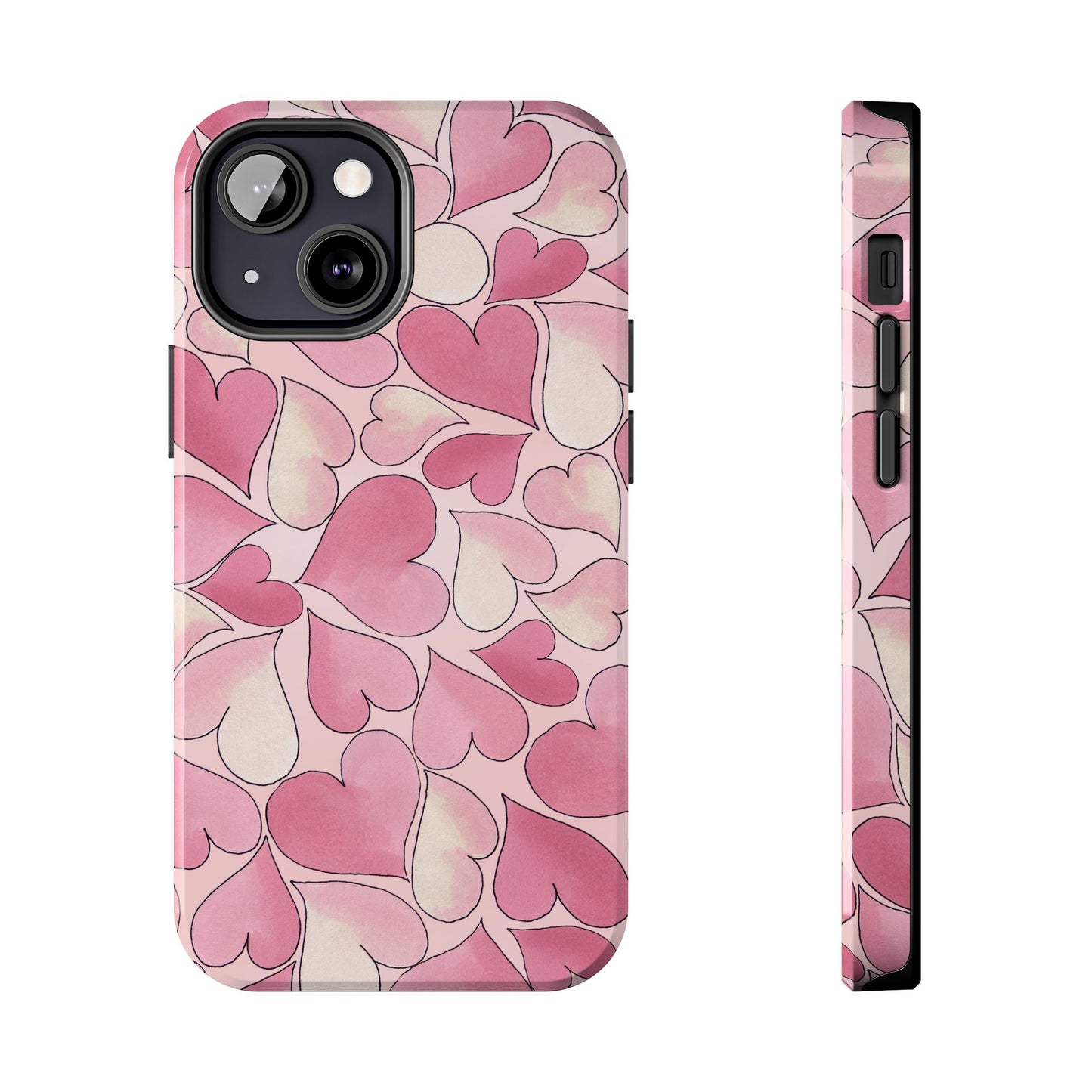 Hearts Pink Sky Phone Case