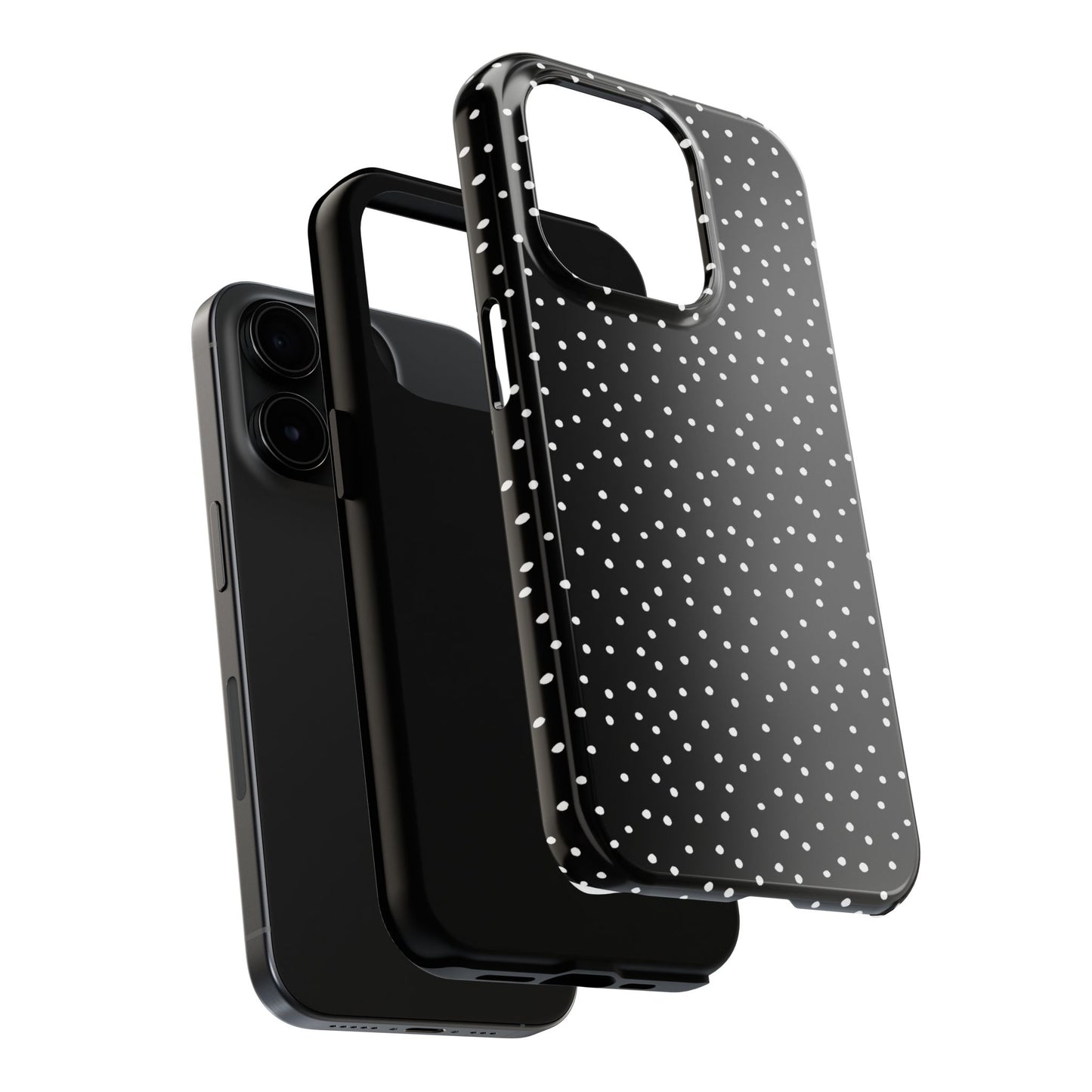 Dinky Dots Black / White Phone Case