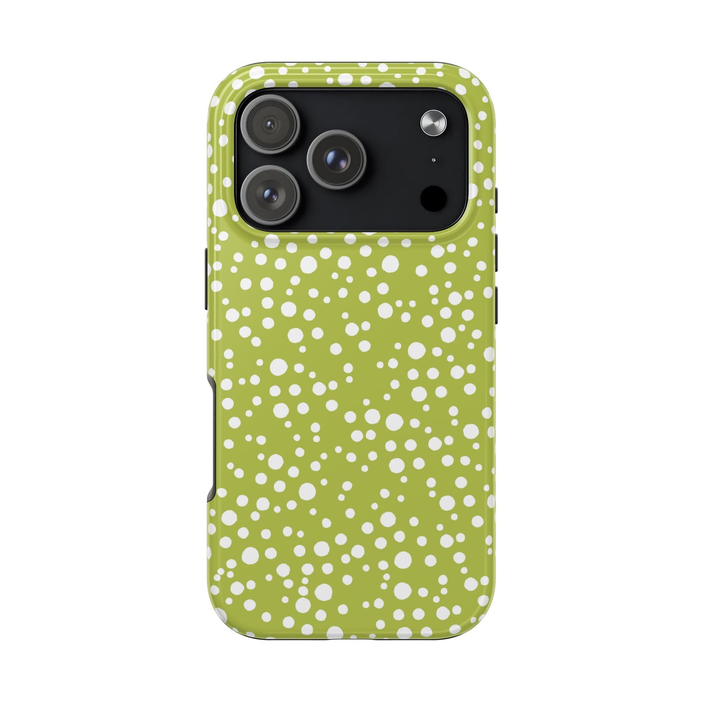 Balloon Dots Green / White Phone Case