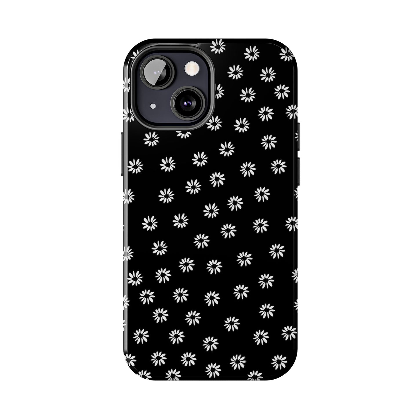 Daisy Dot Black / White Phone Case