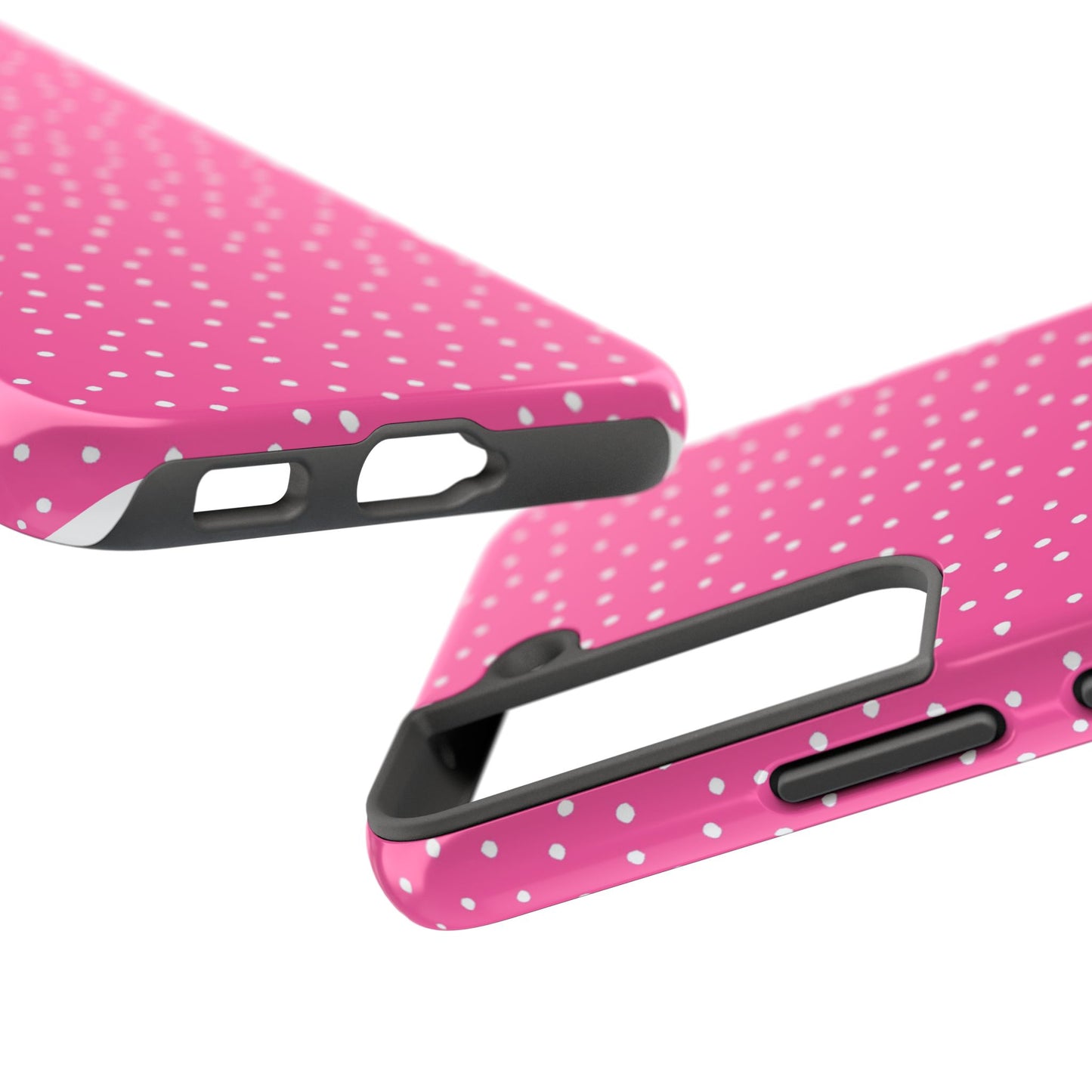 Dinky Dots Bright Pink / White Phone Case