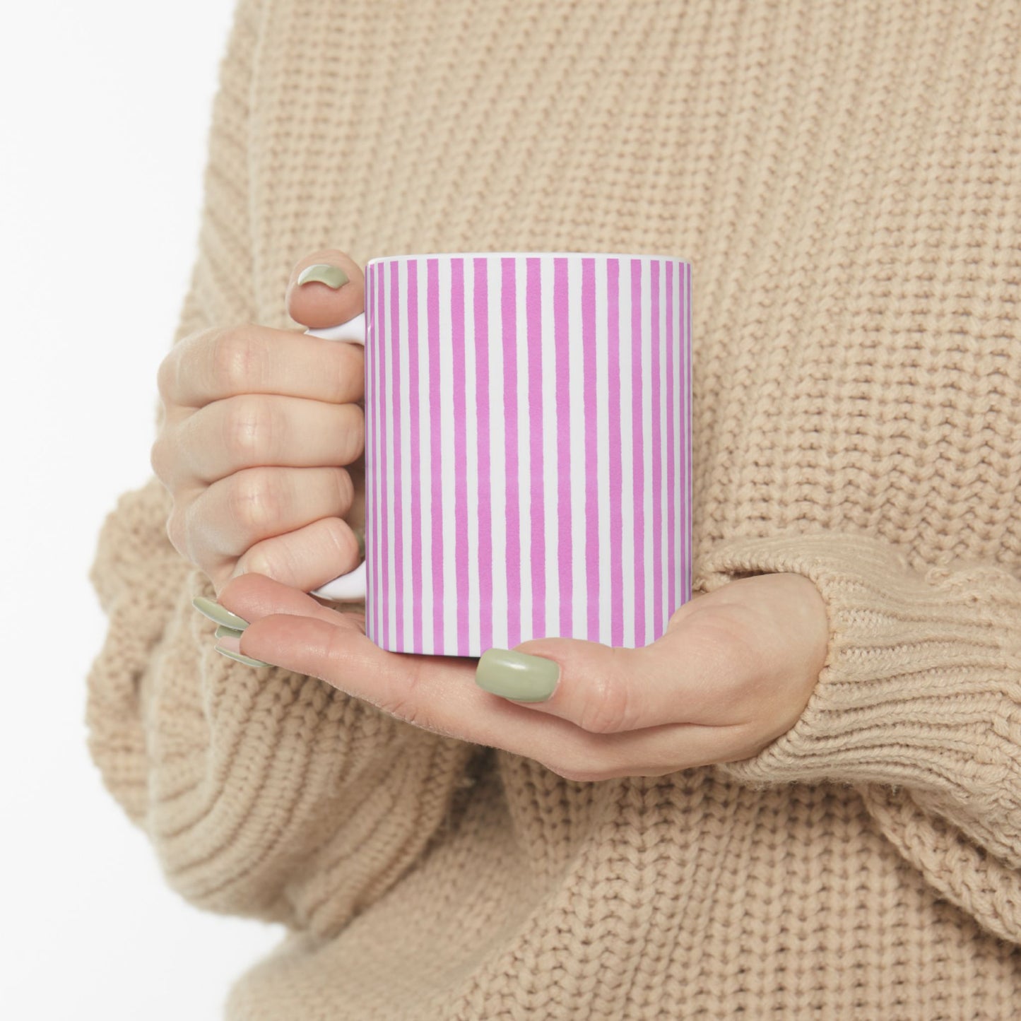 Lazy Stripe Pink Cup