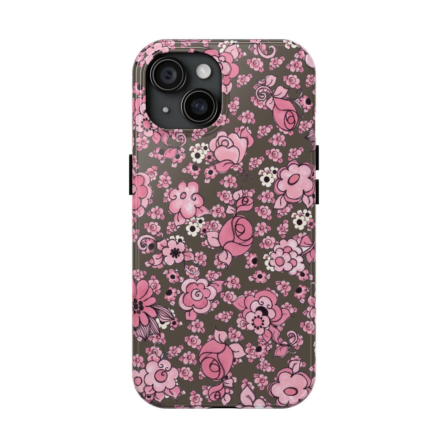 Profuse Posies Mocha Phone Case