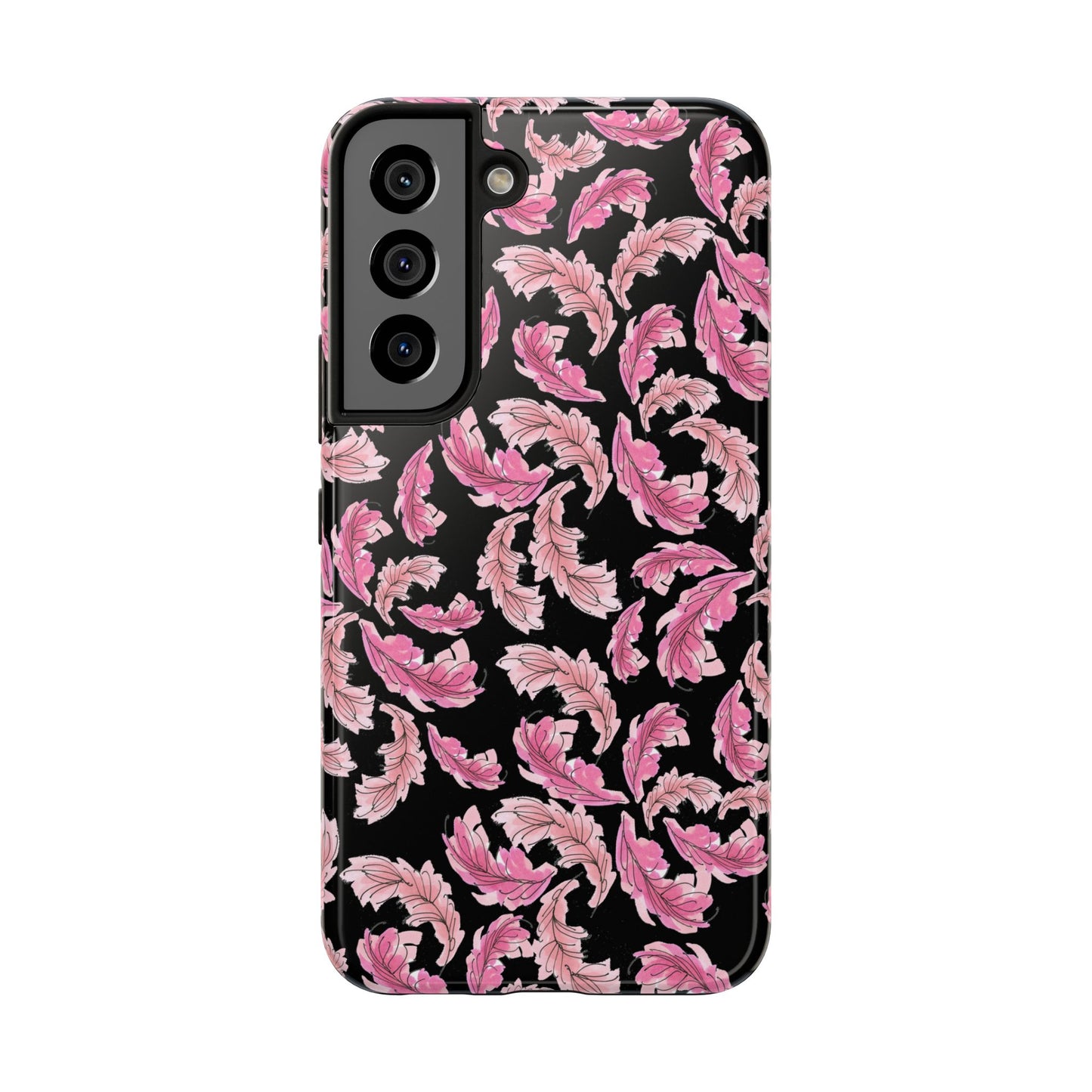 Flam Feathers Black Phone Case
