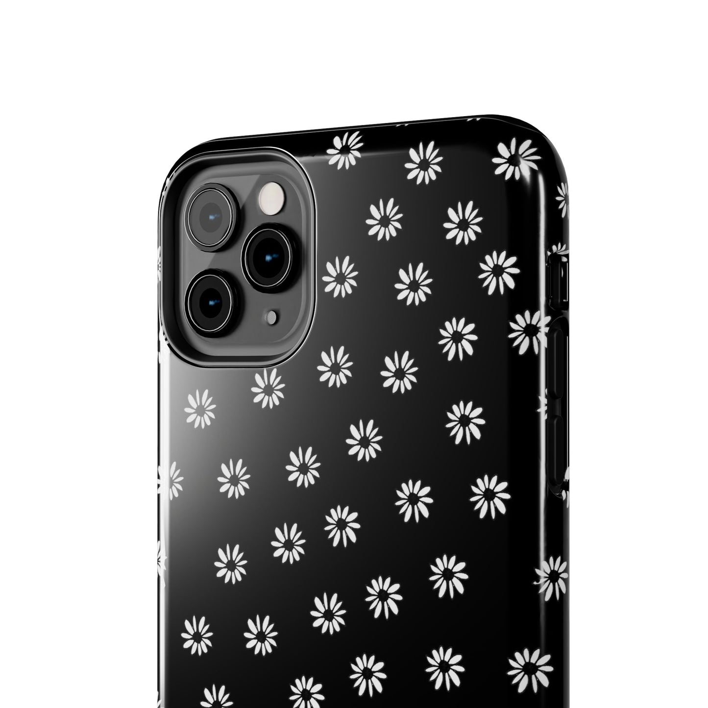 Daisy Dot Black / White Phone Case