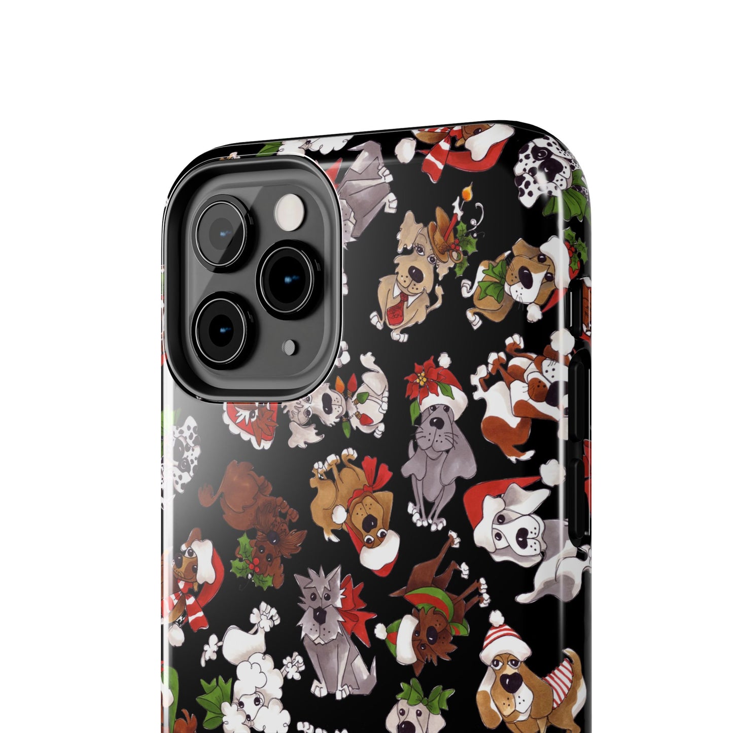 Doggie Toss Black Phone Case
