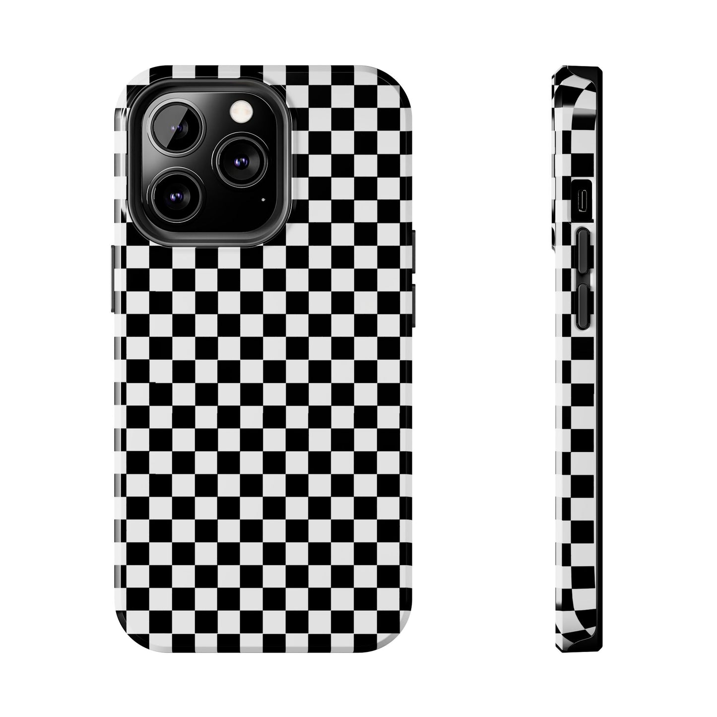 Checkerboard Black / White Phone Case