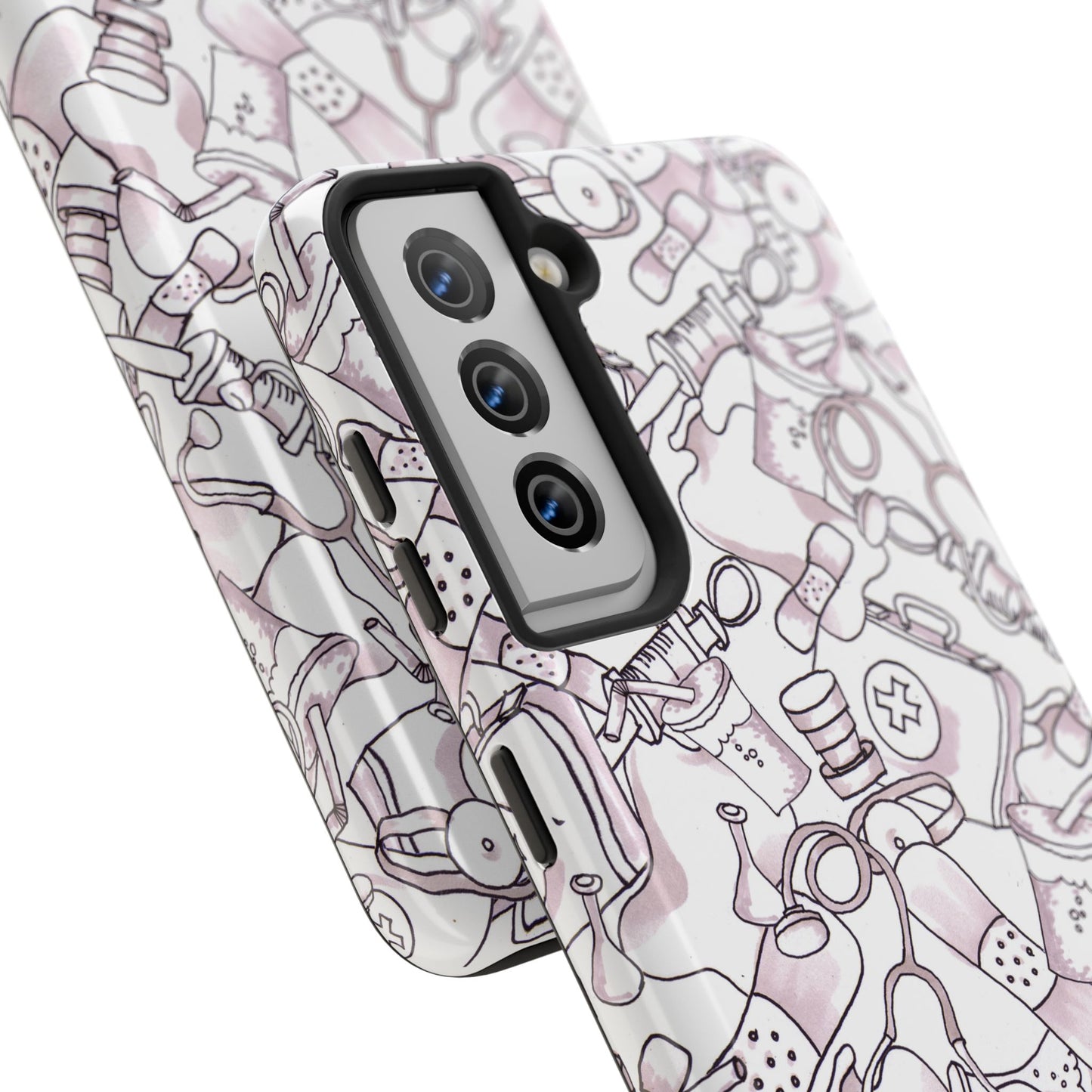 Med Stuff White Phone Case