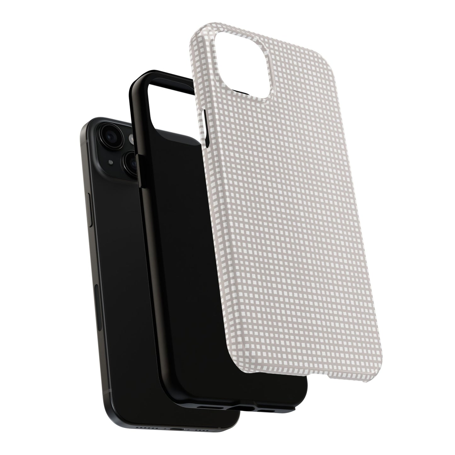 Chipper Check Gray Phone Case