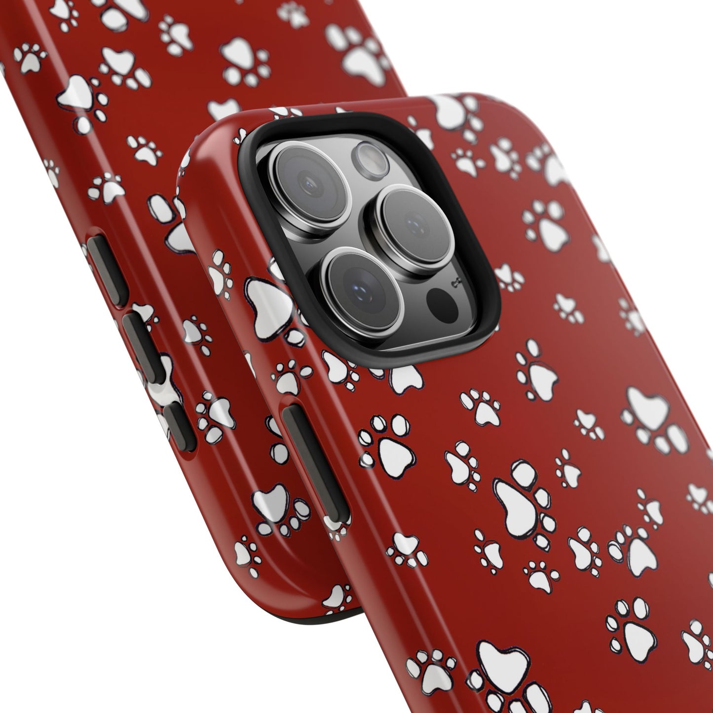 Paw Flakes Red Phone Case