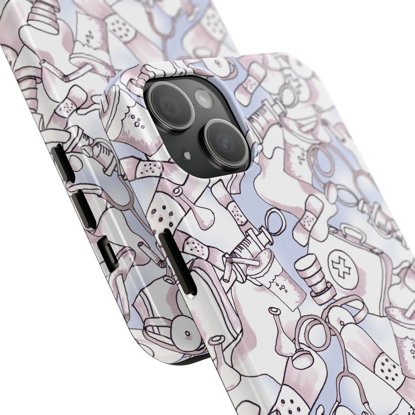 Med Stuff Blue Phone Case