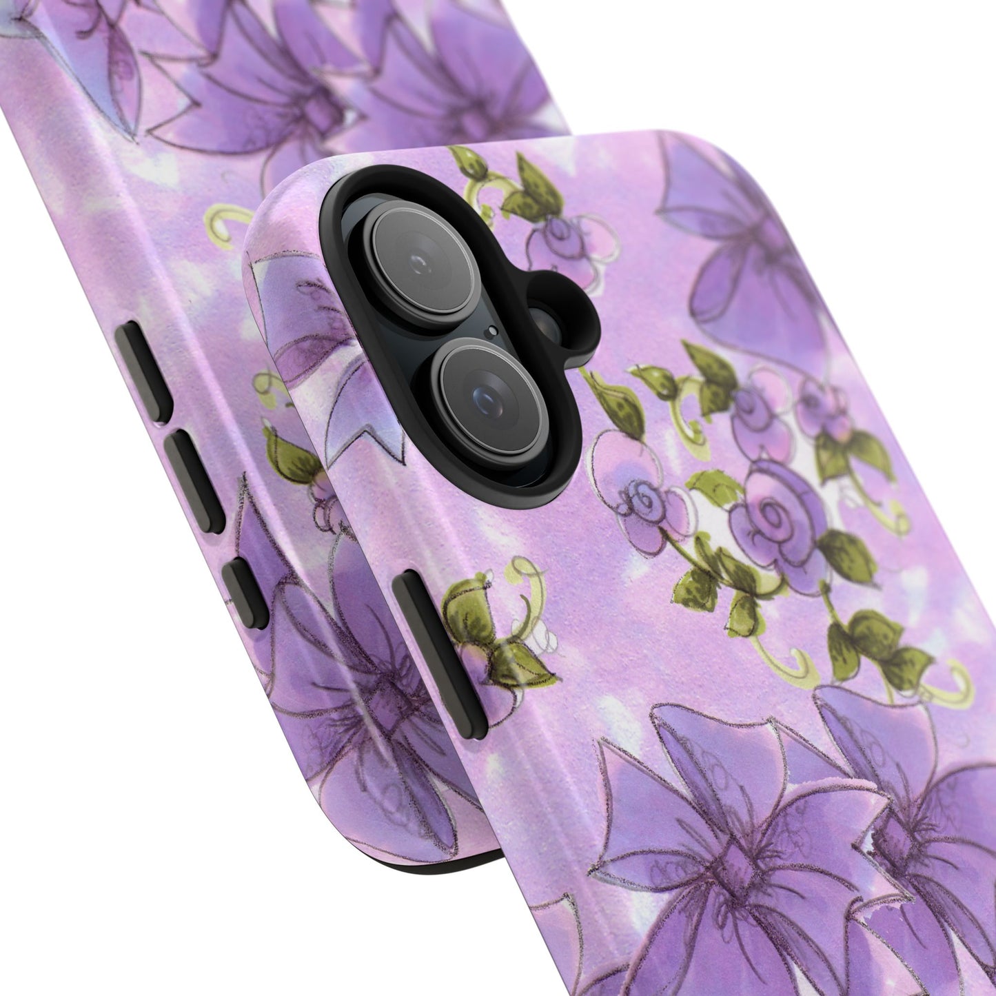 Bows & Flowers Purple Phone Case