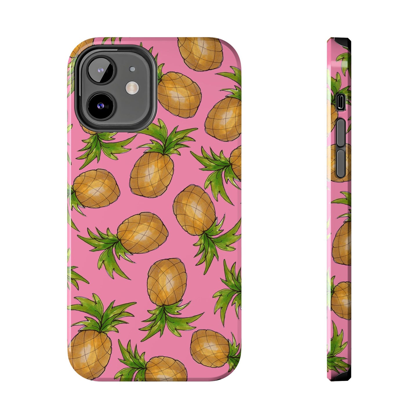 Pineapple Toss Pink Phone Case