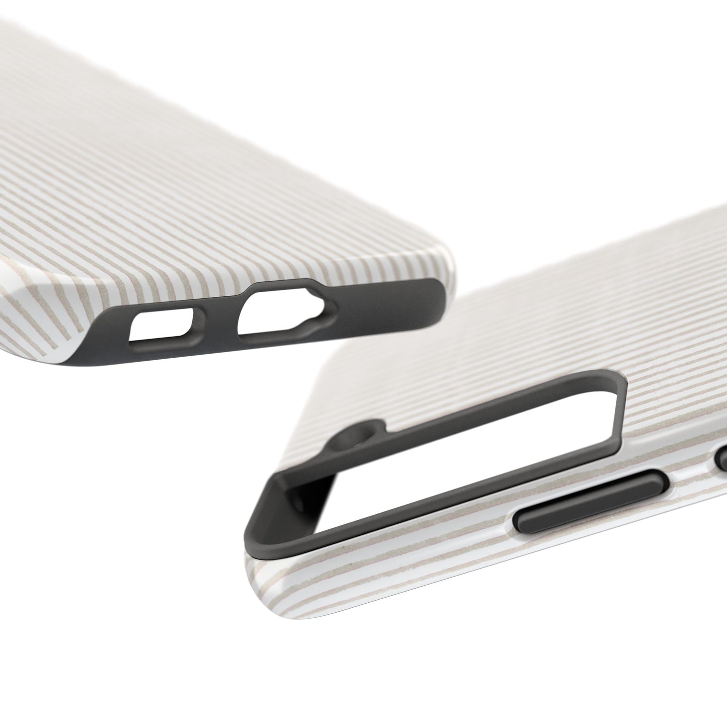 Stripe White / Gray Phone Case