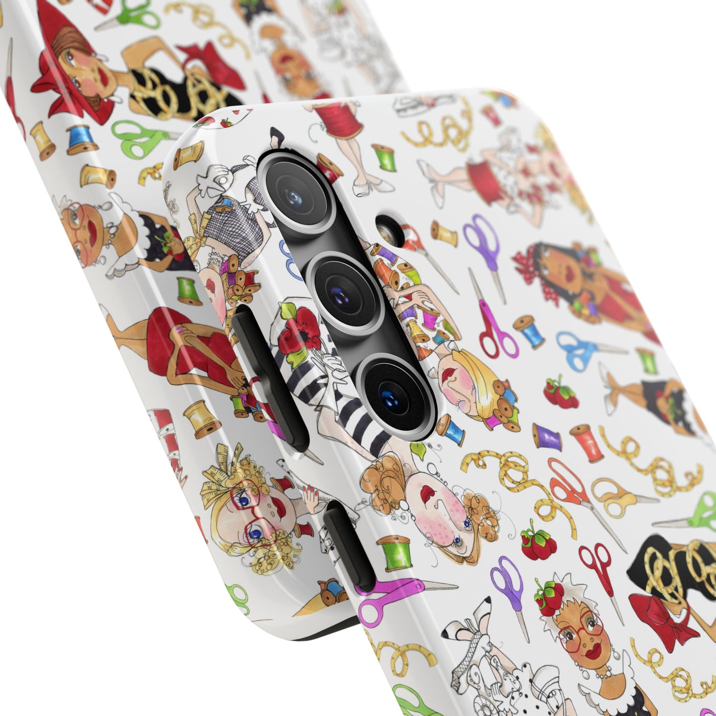 Sew Tossed White Phone Case