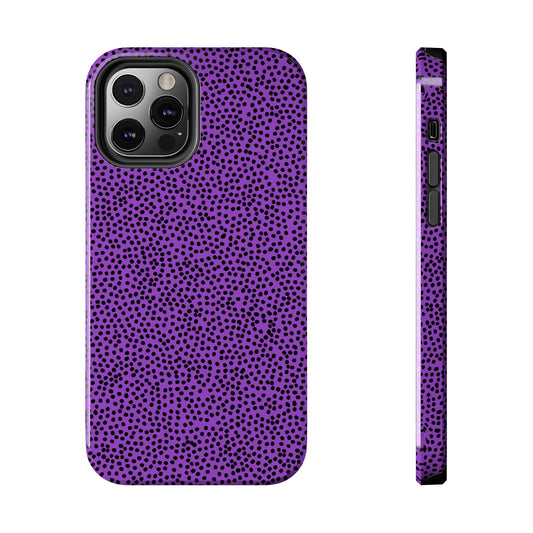 Gypsy Dots Purple / Black Phone Case