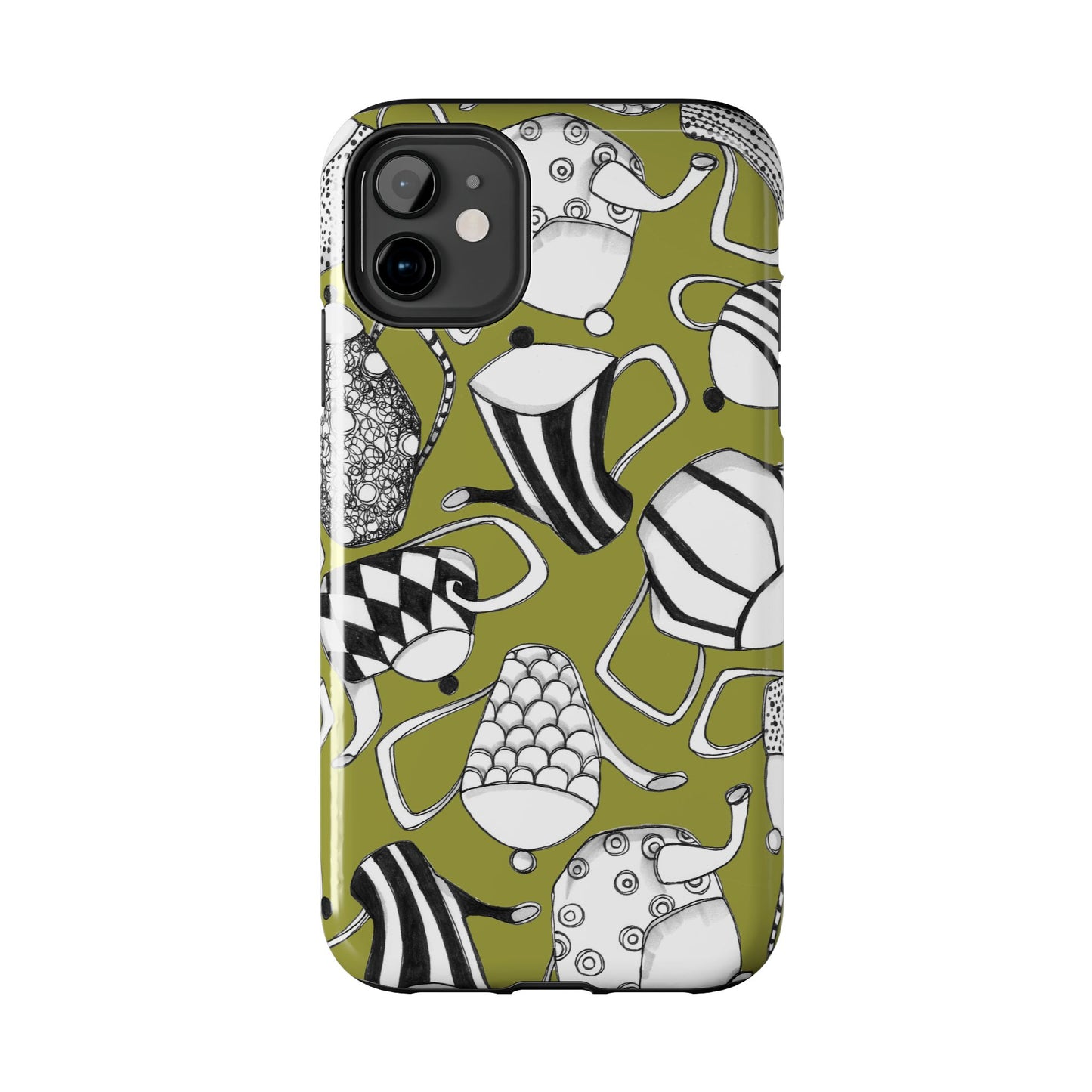 Coffee, Tea Anyone? Green Phone Case