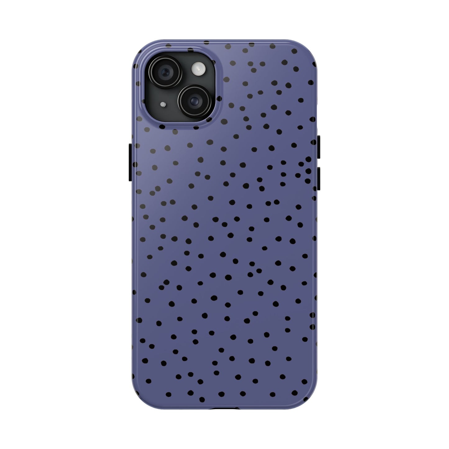Dinky Dots Blue / Black Phone Case