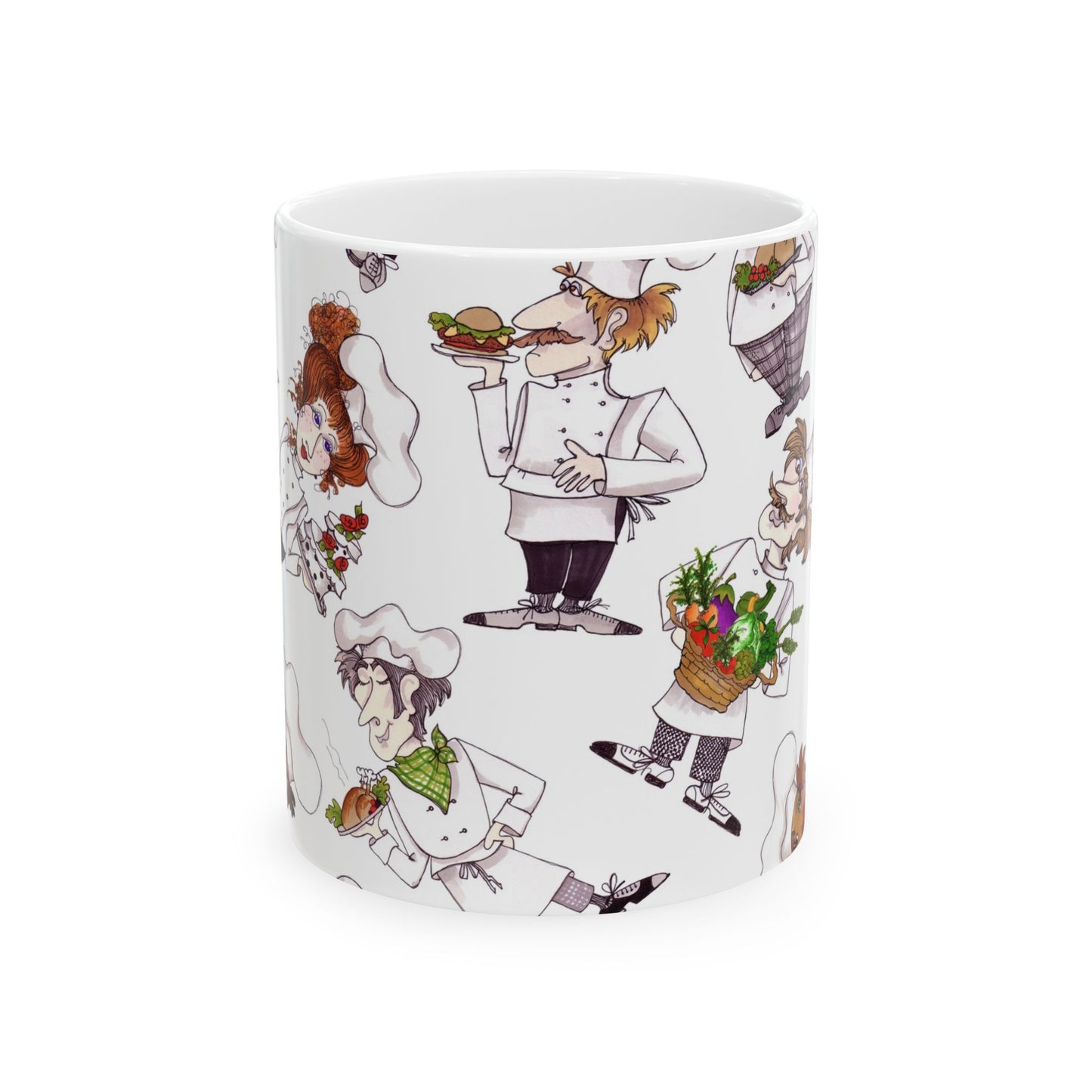 Tossed Chefs White Cup