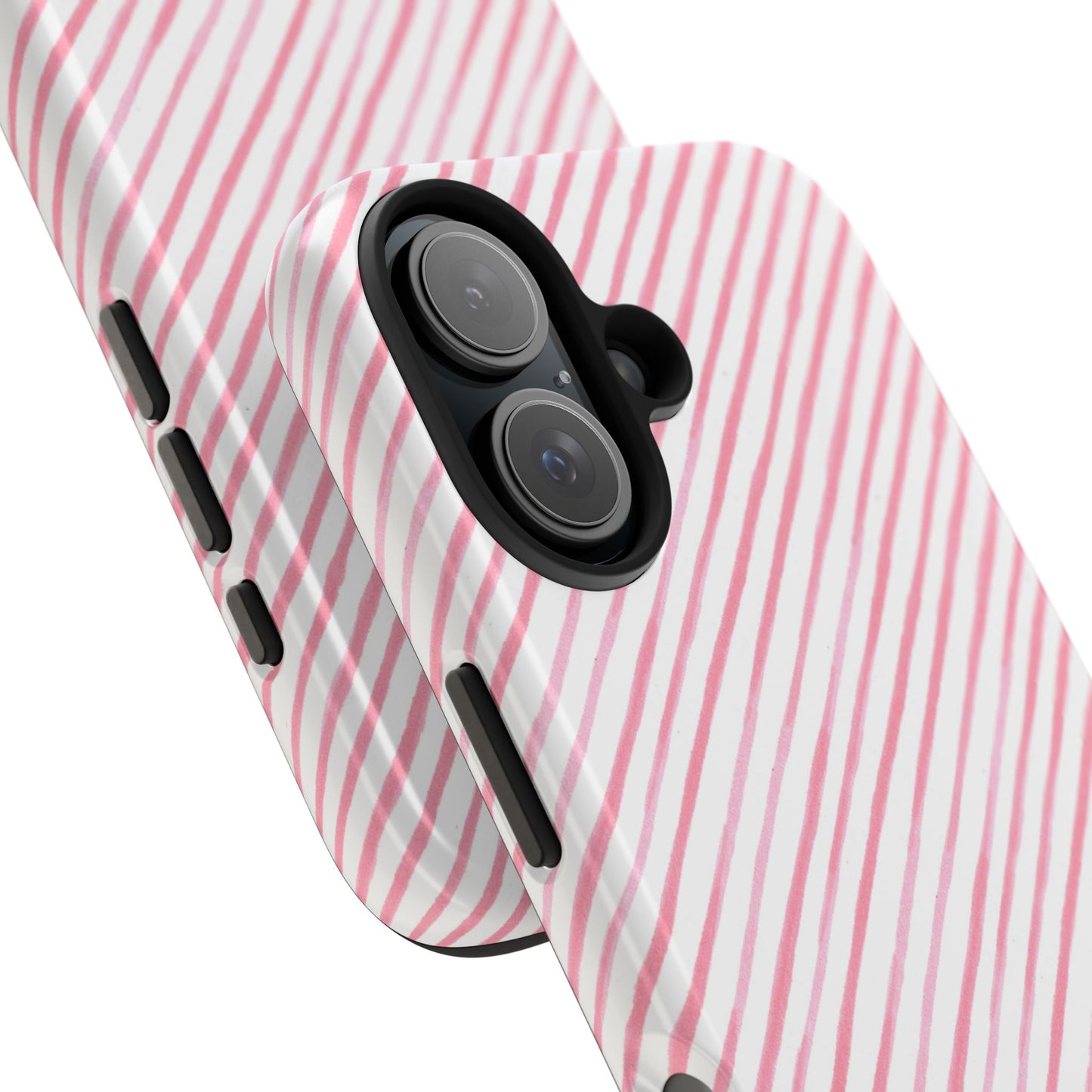 Bias Stripe White / Pink Phone Case