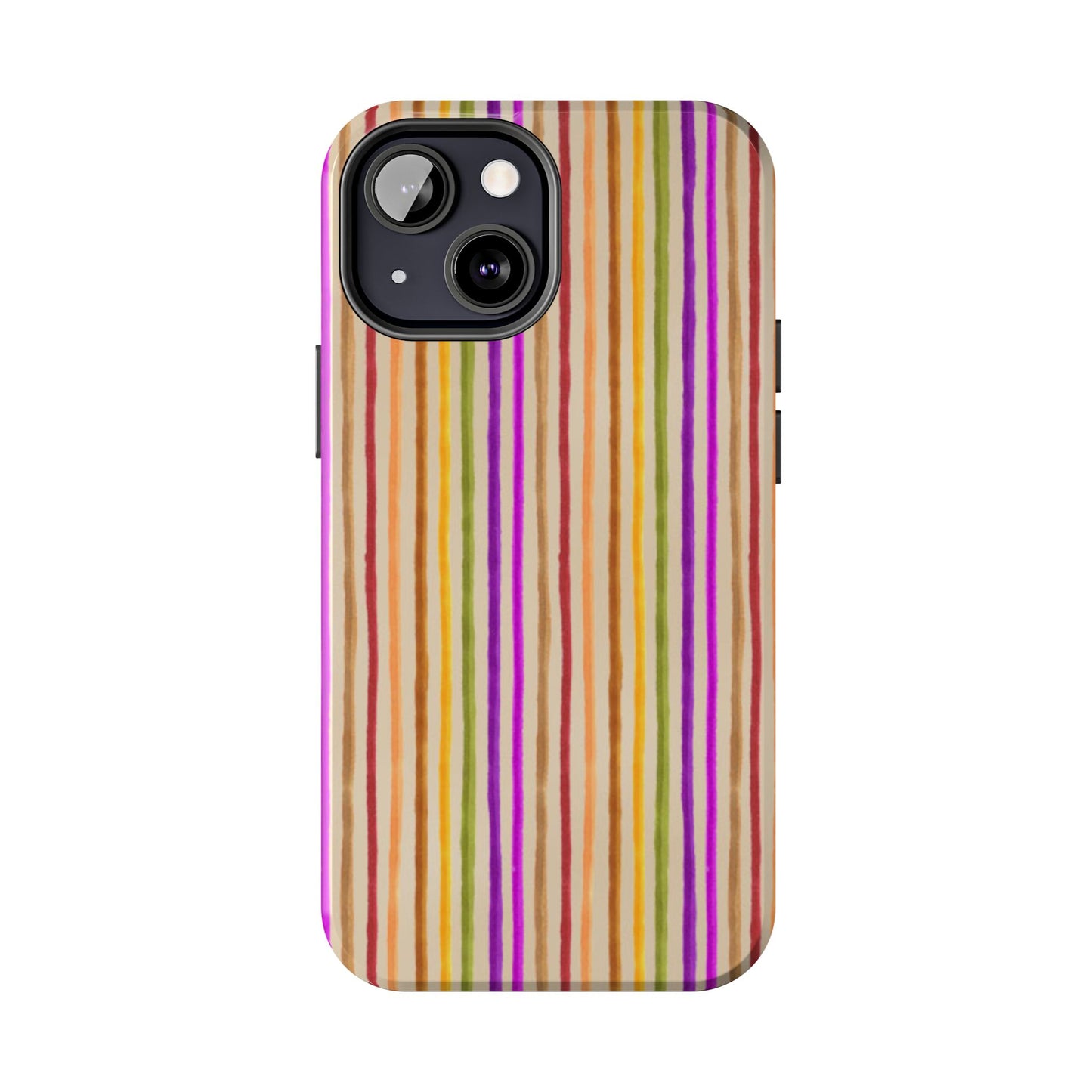 Spice Stripe Muslin Phone Case