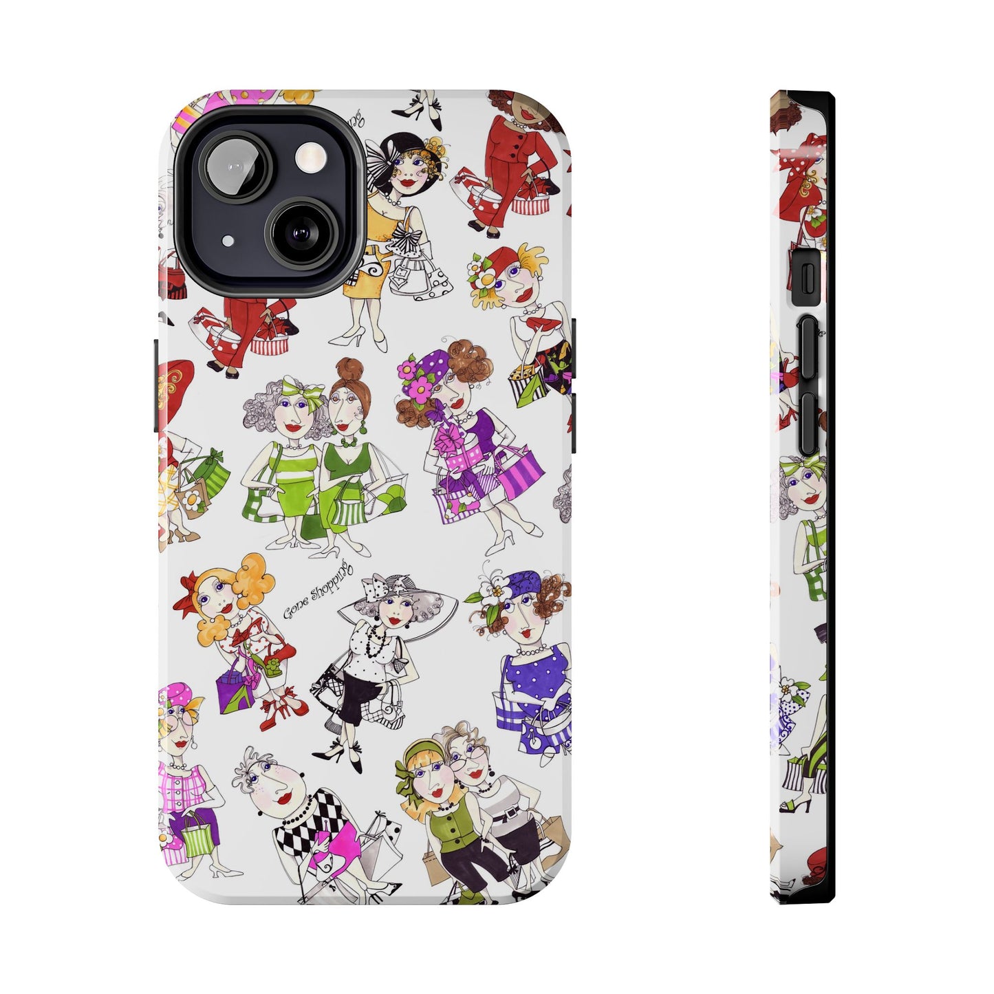 Gone Shopping Tossed White Phone Case