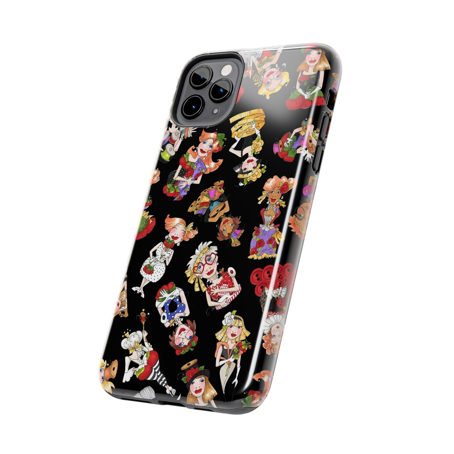 Curious Toss Black Phone Case