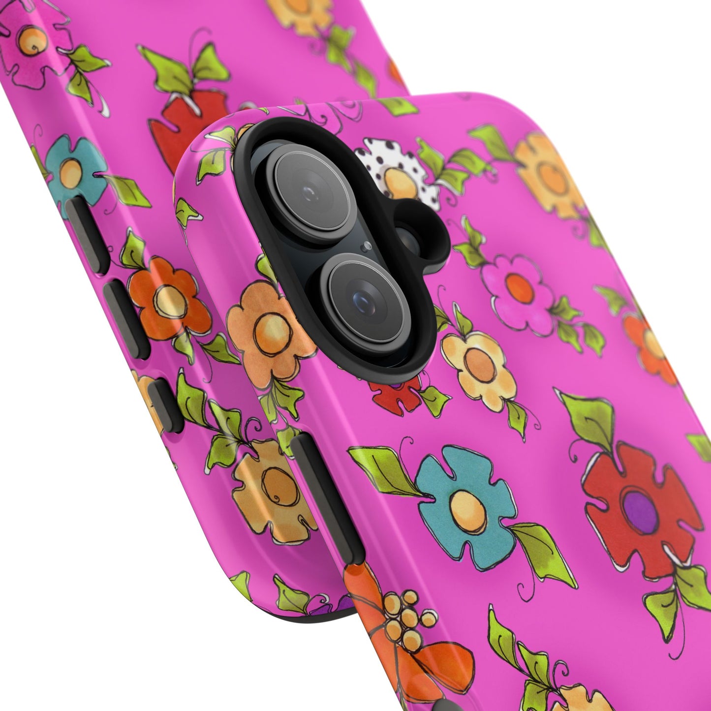 Happy Blooms Cerise Phone Case