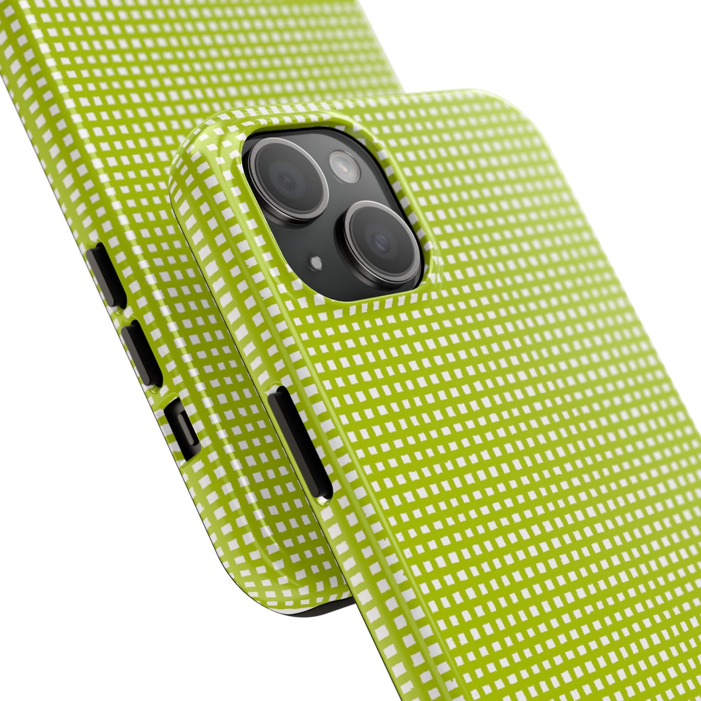 Chipper Check Lime Phone Case