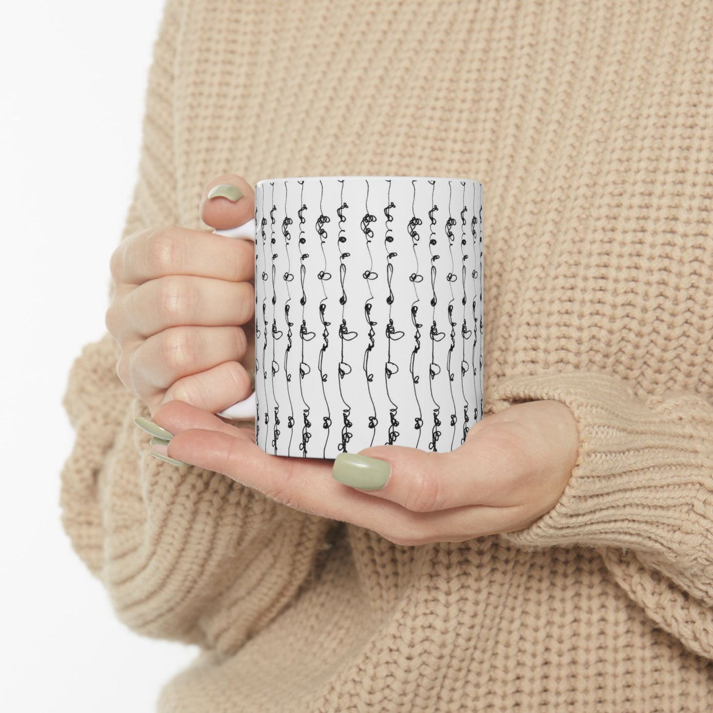 Scribble Stripe Cup