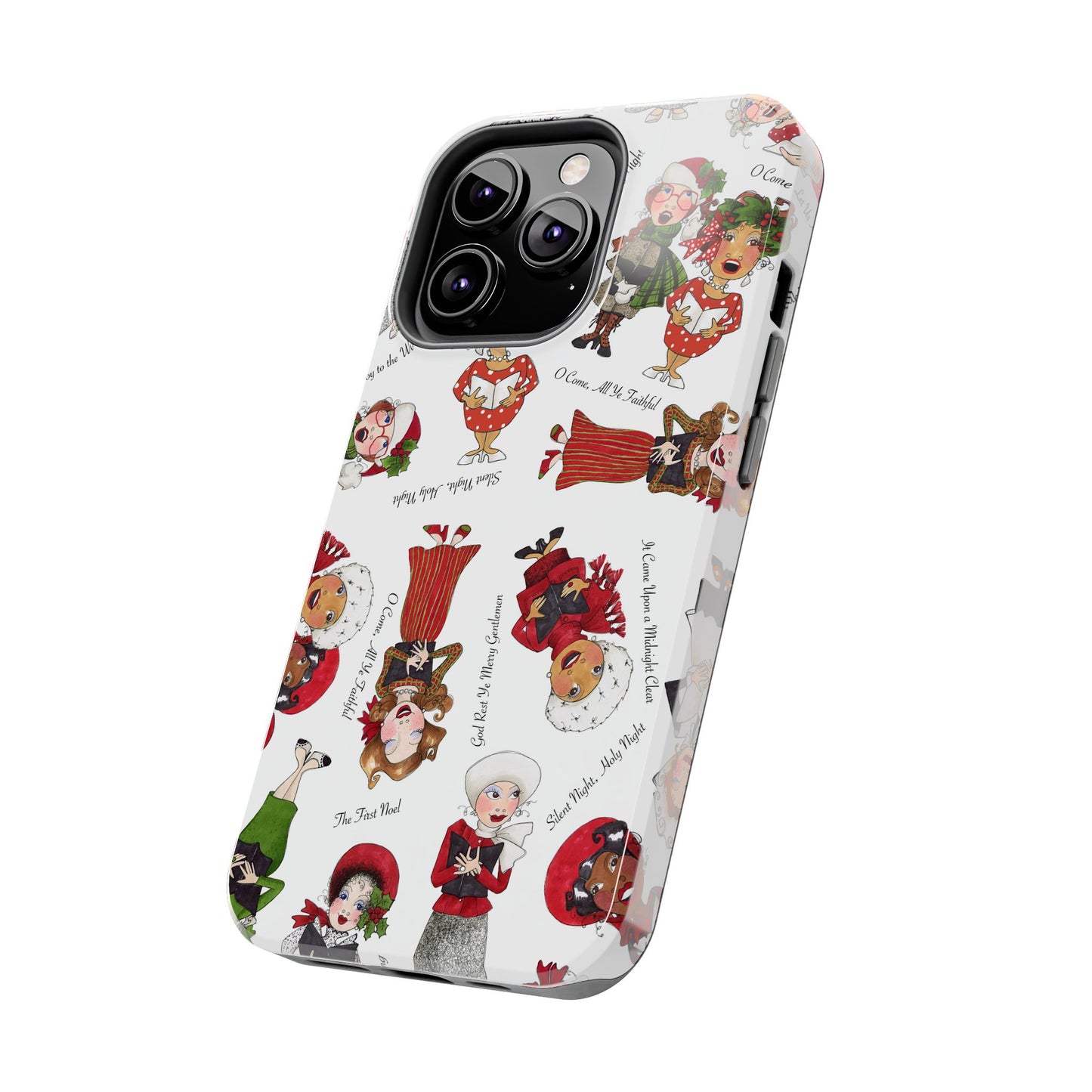 Tossed Carolers Phone Case