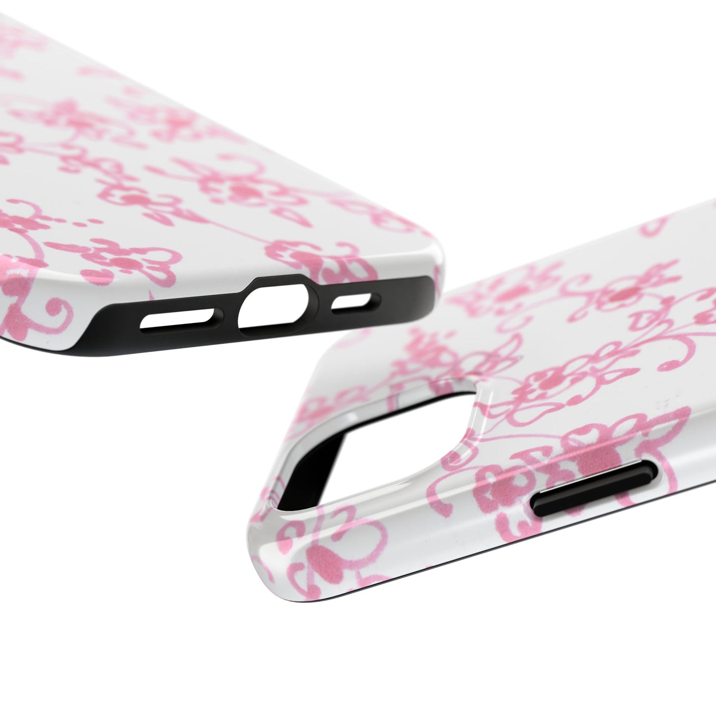Juliette Ladies White / Pink Flowers Phone Case