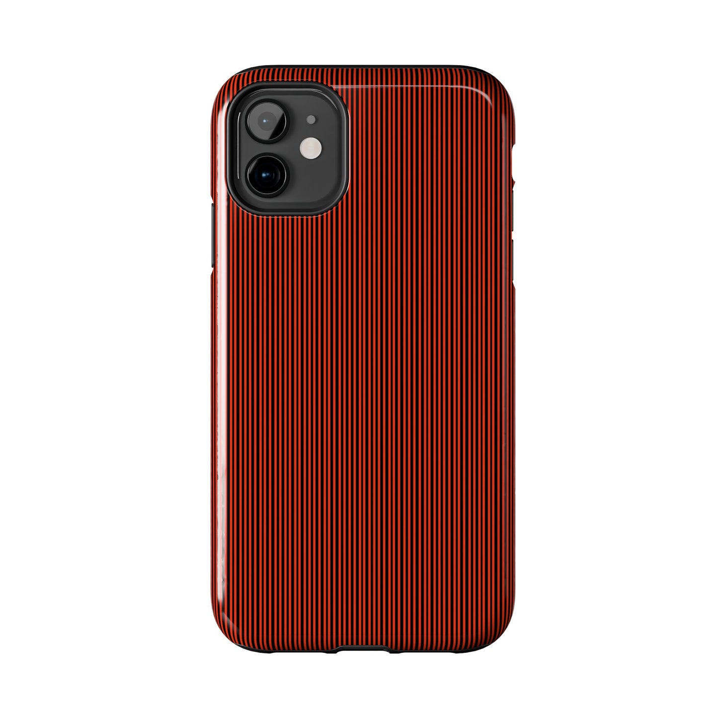 Pin Stripe Red / Black Phone Case