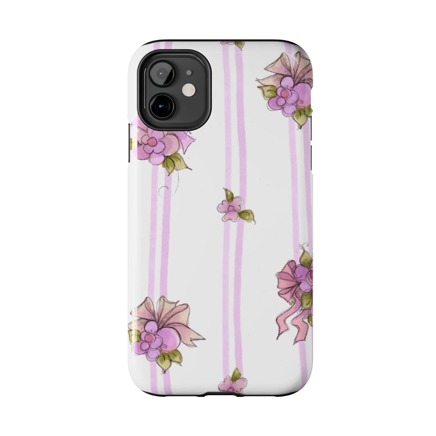 Flower Model Flower Stripe Phone Case