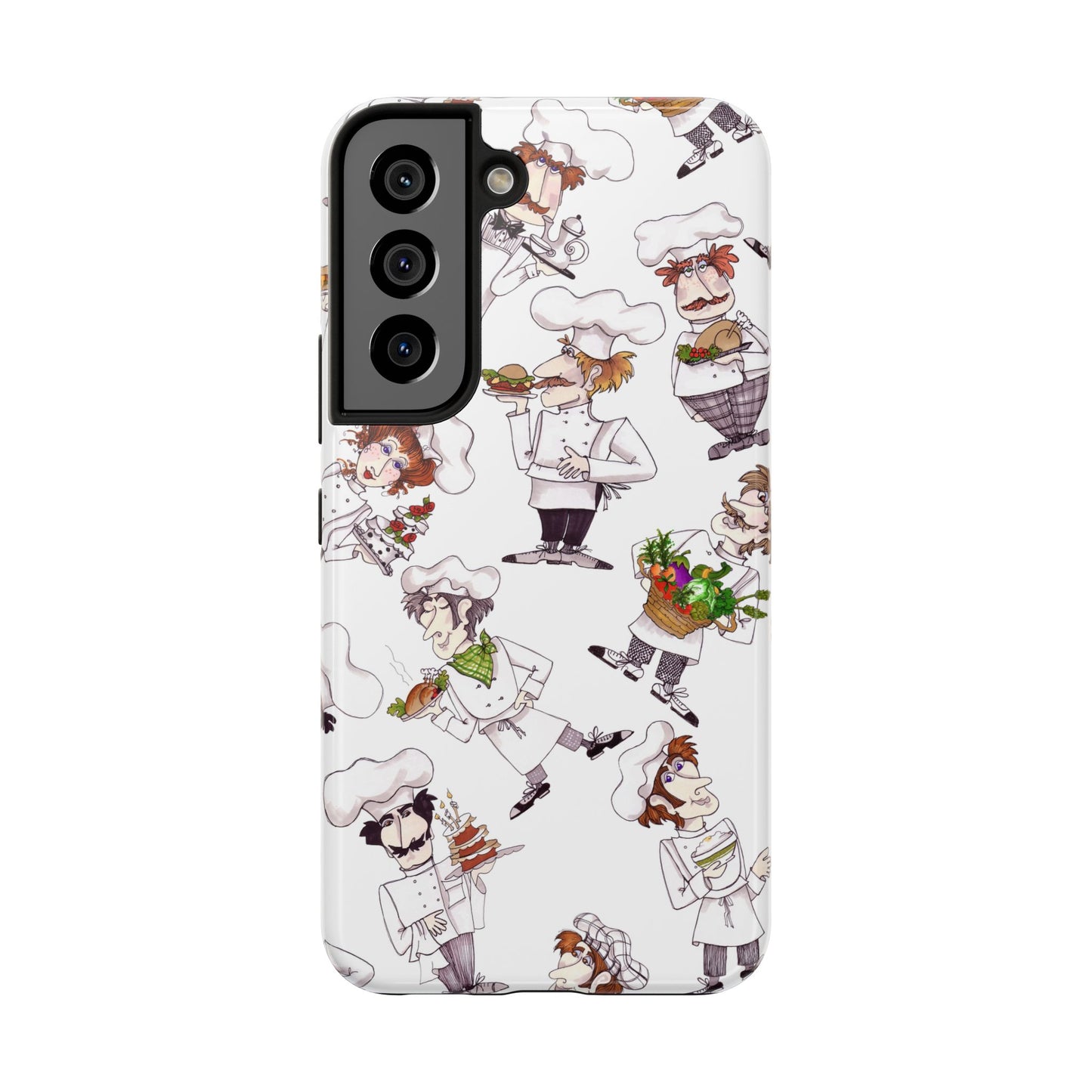 Tossed Chefs White Phone Case