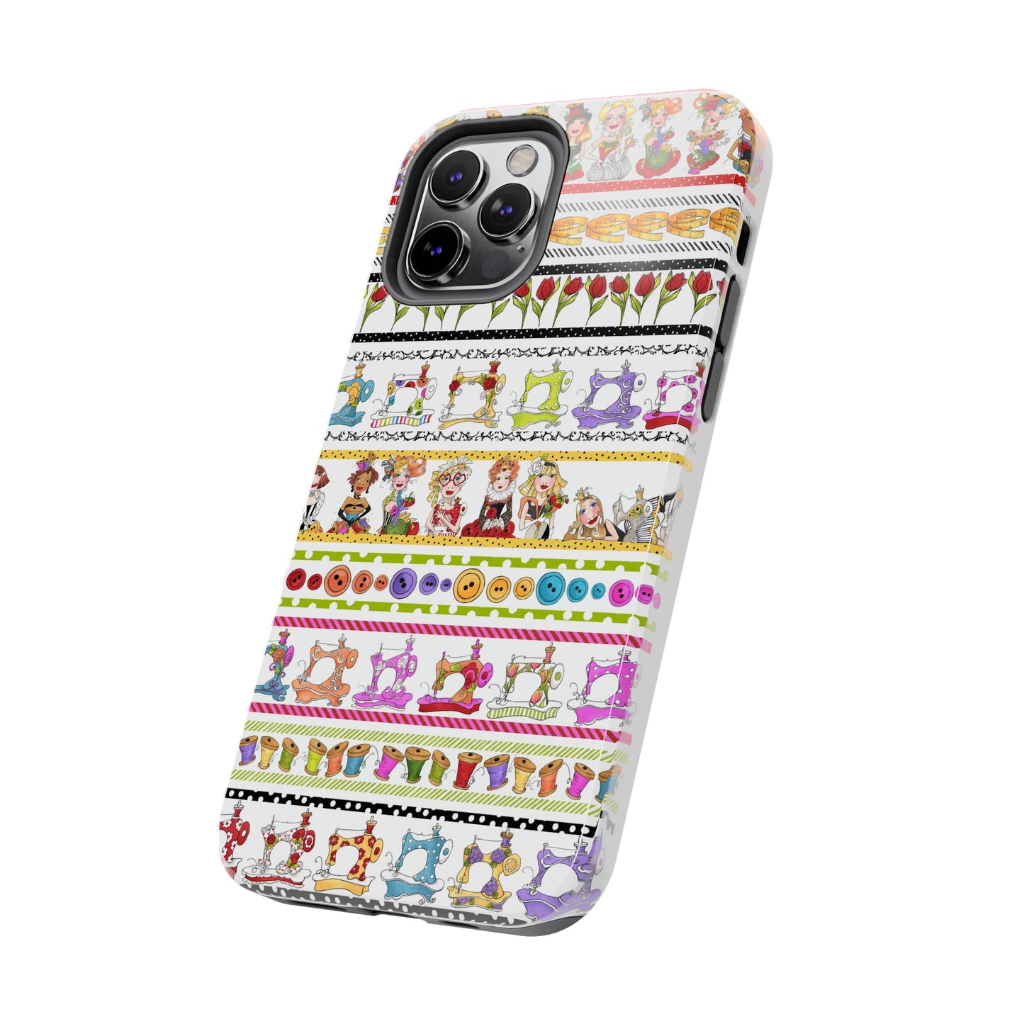 Curious Border White Phone Case