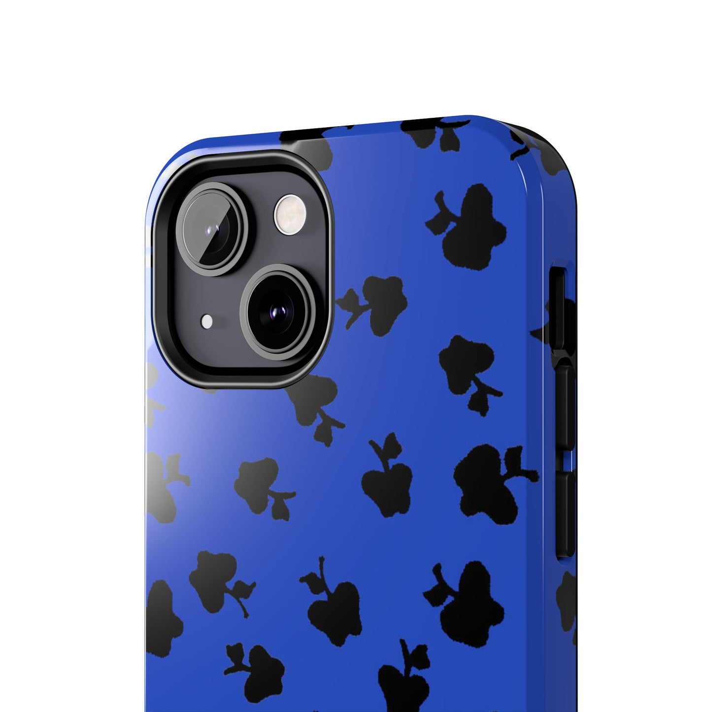 Happy Apples Blue / Black Phone Case