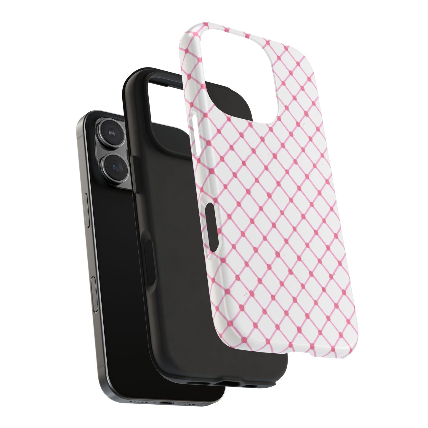 Cyclone Fence White / Pink Phone Case