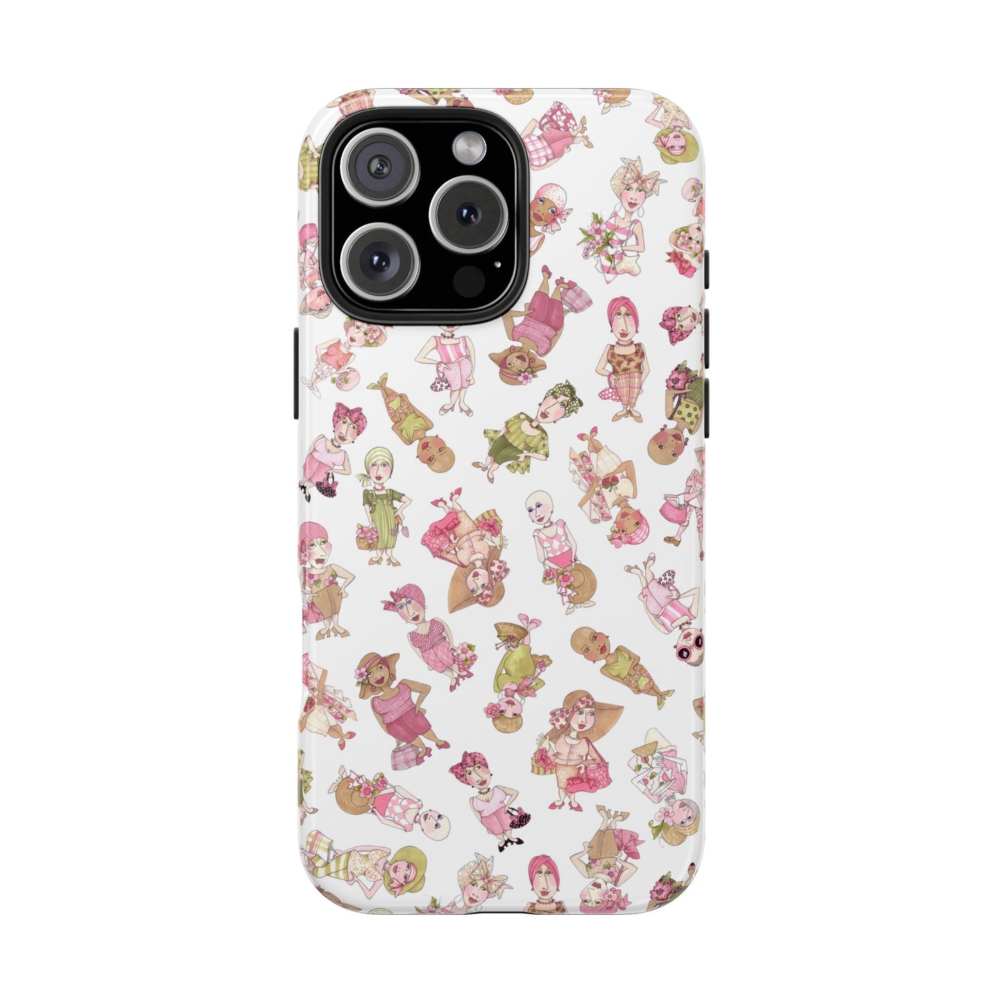 Tossed Ladies White Phone Case