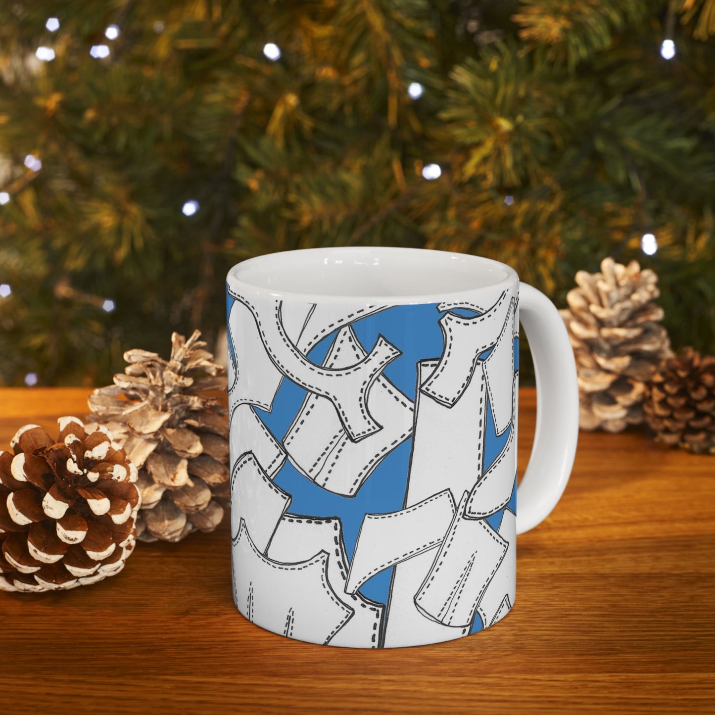 Pattern Pieces Turquoise Cup