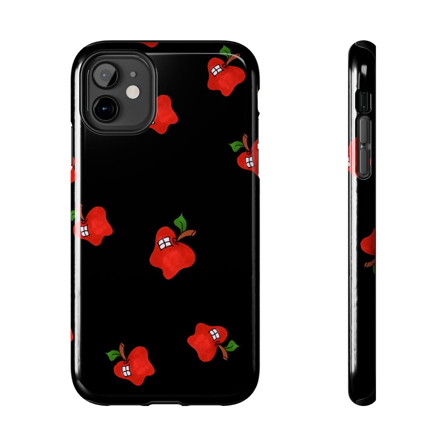 Flying Apples Black Phone Case