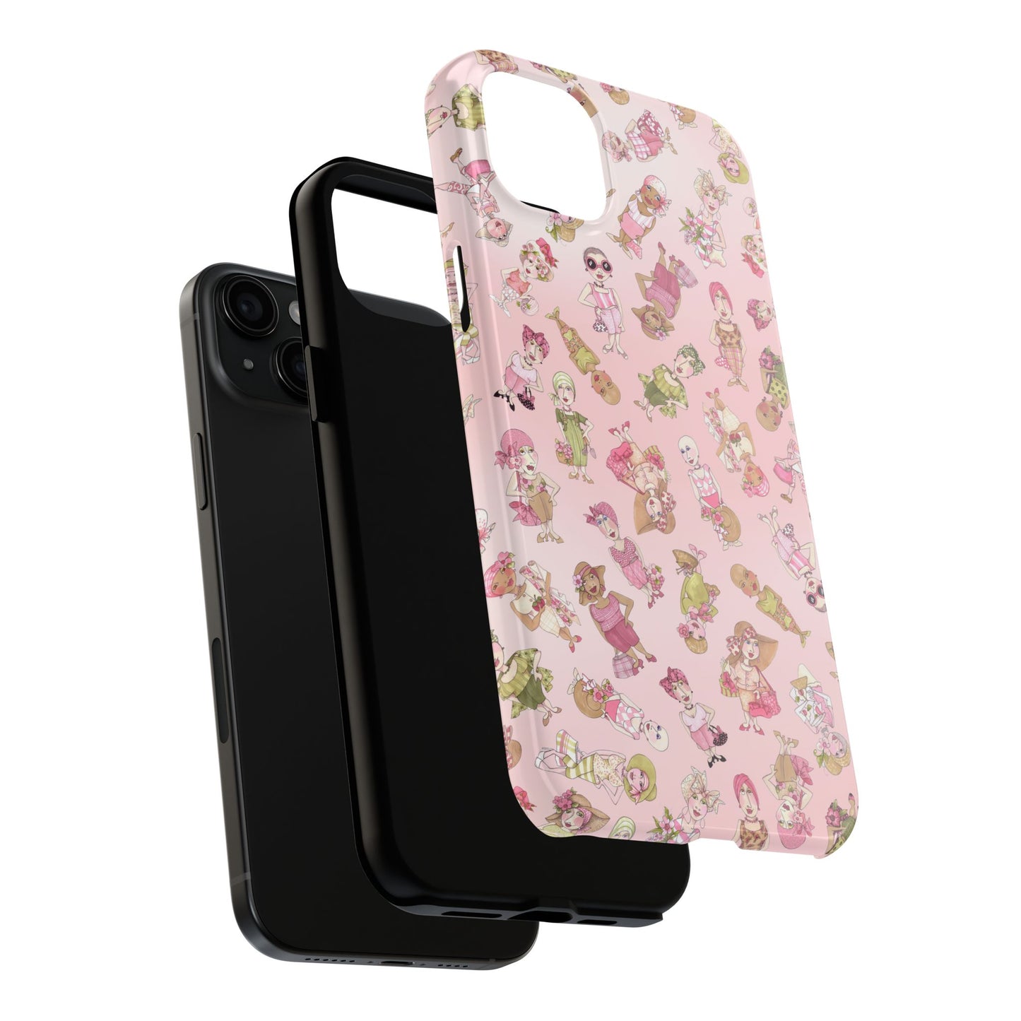 Tossed Ladies Pink Phone Case