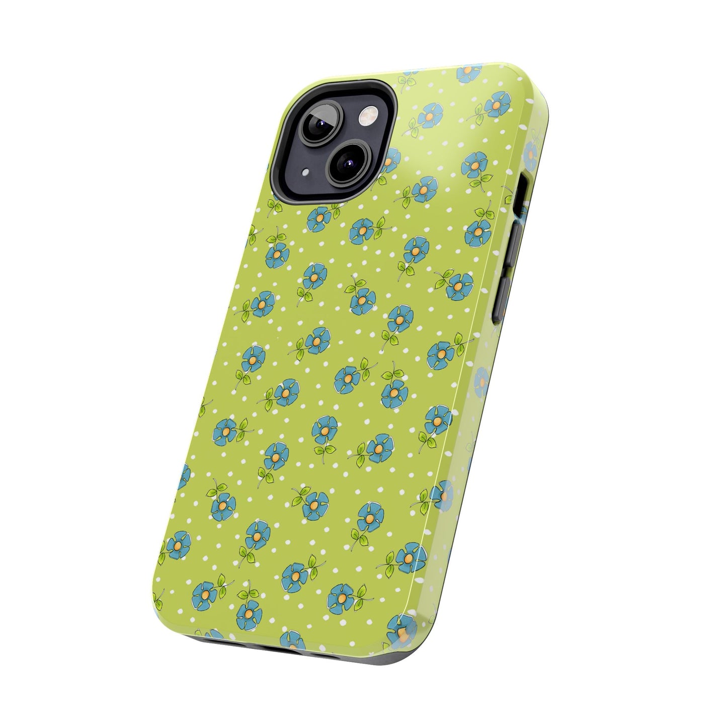 Daisy Dots Green Phone Case