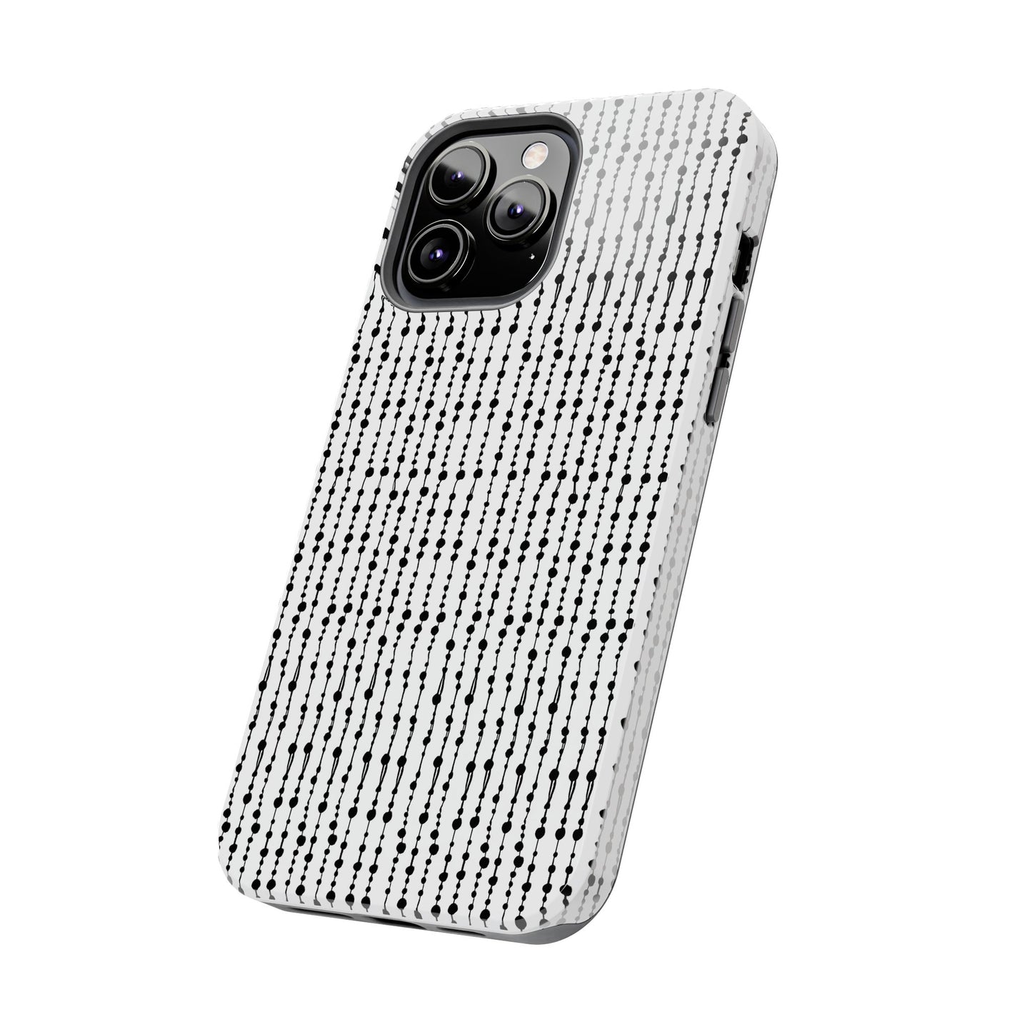 Beaded Curtain White / Black Phone Case