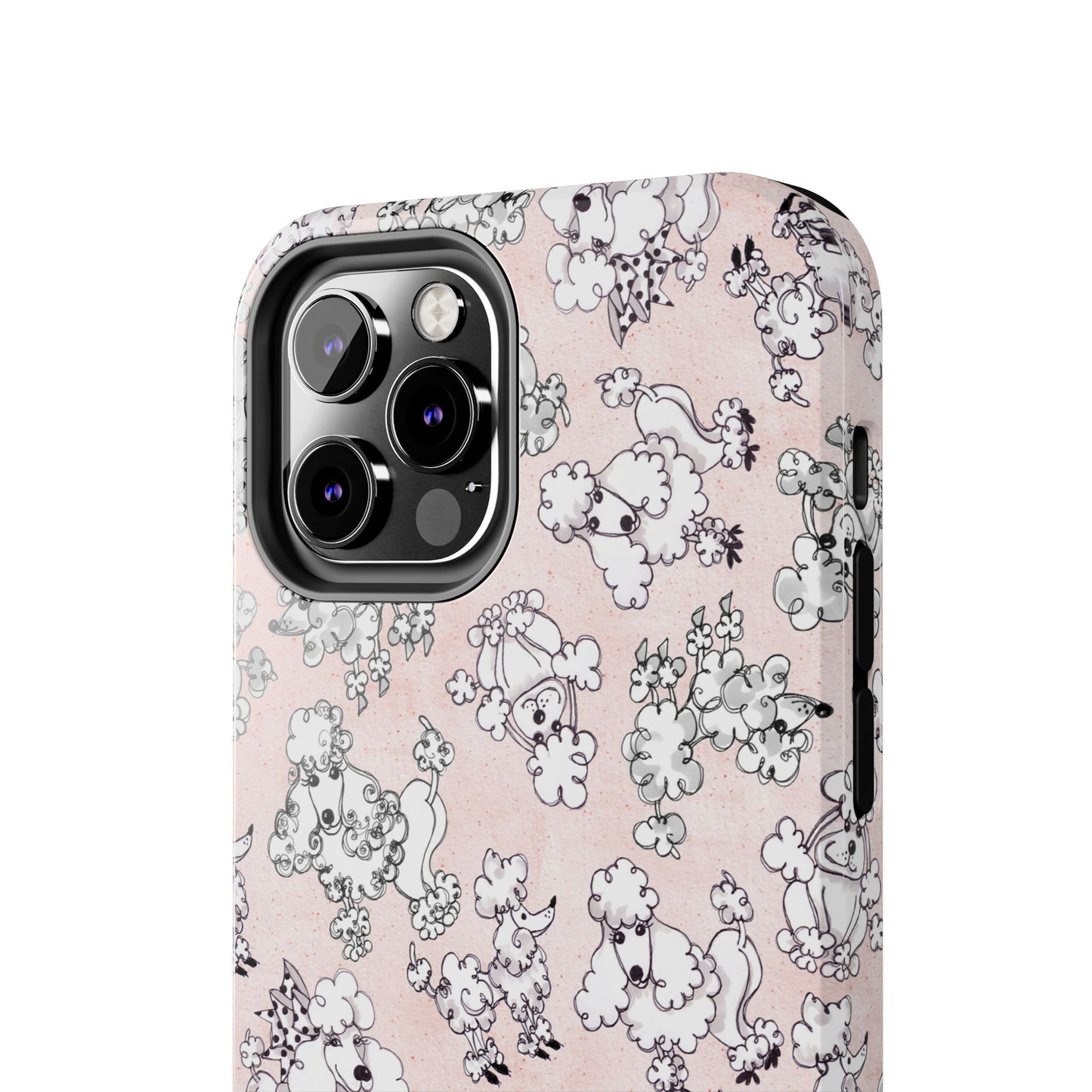 Paris Poodles Pink Phone Case