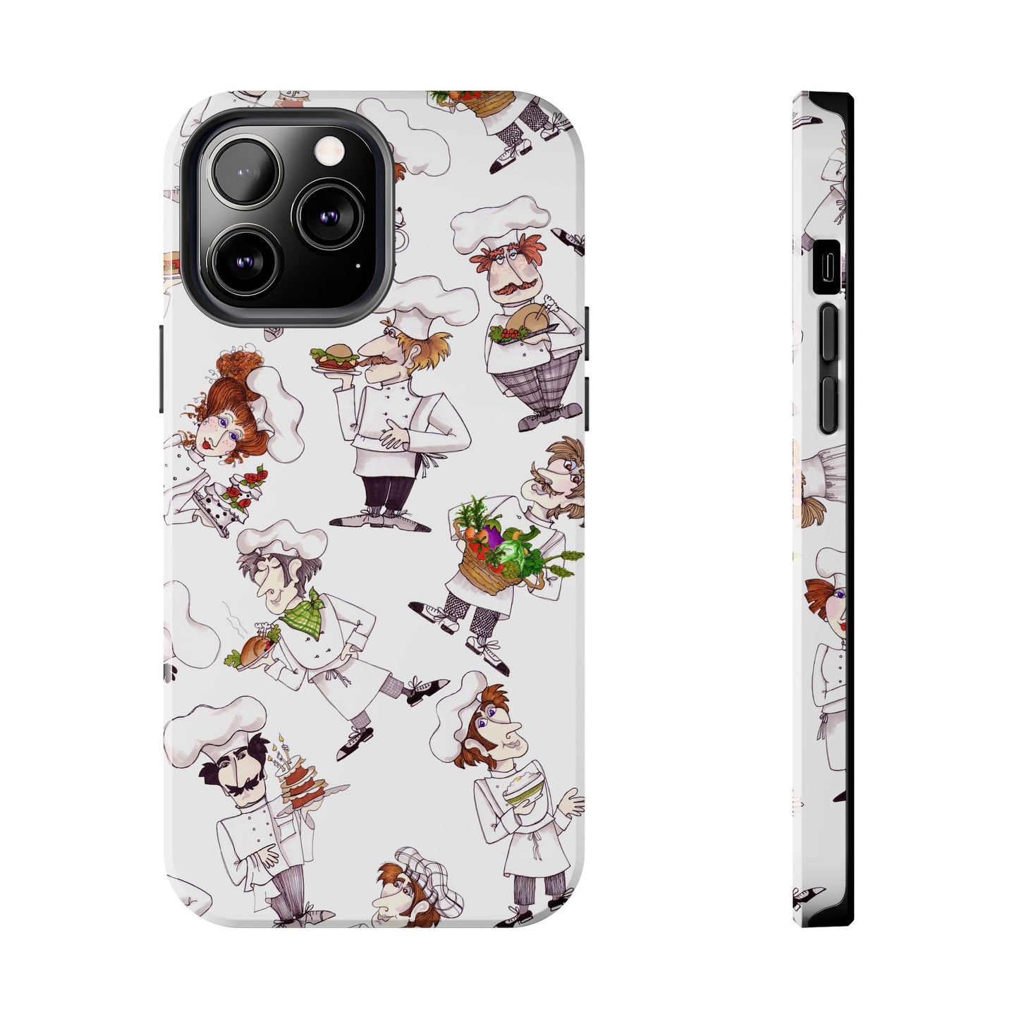 Tossed Chefs White Phone Case