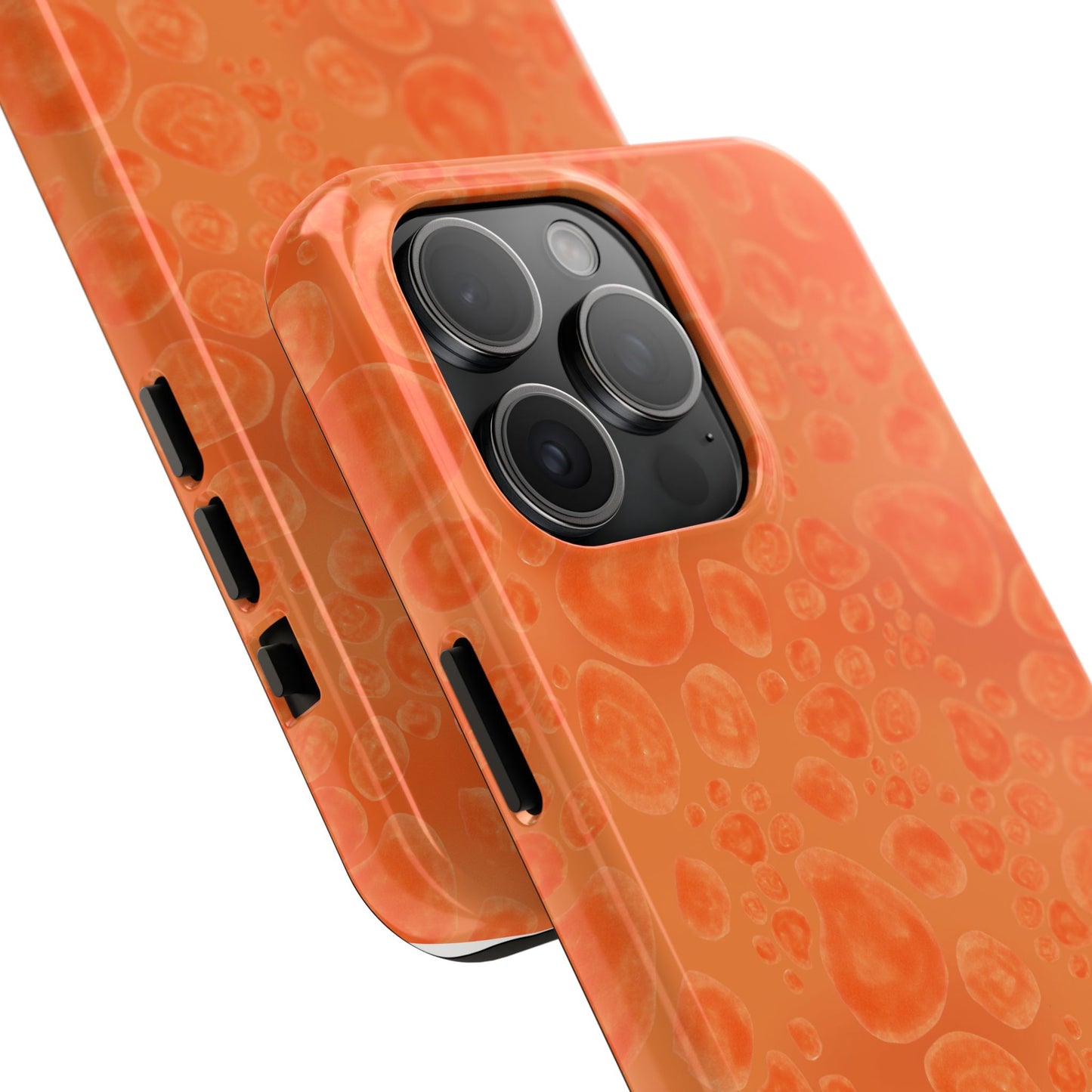 Paw Dots Orange Phone Case