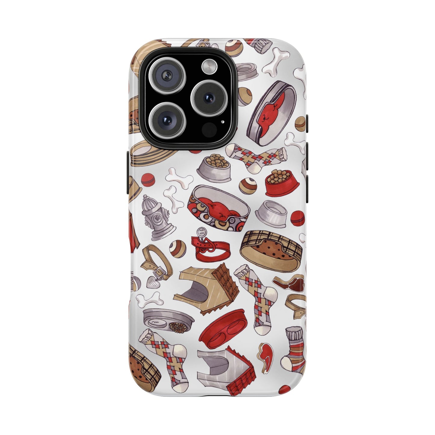 Doggie Stuff Gray Phone Case