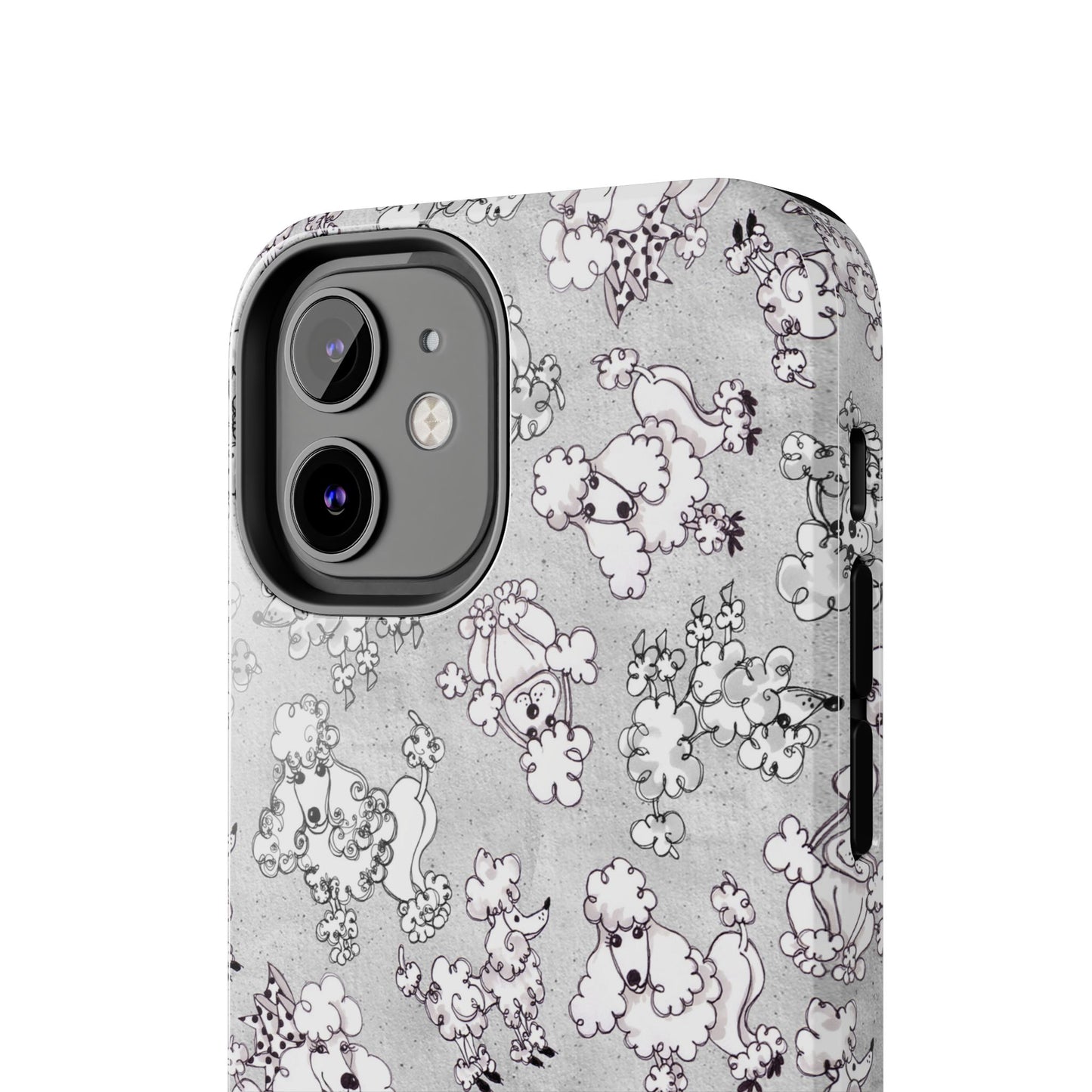 Paris Poodles Silver Phone Case